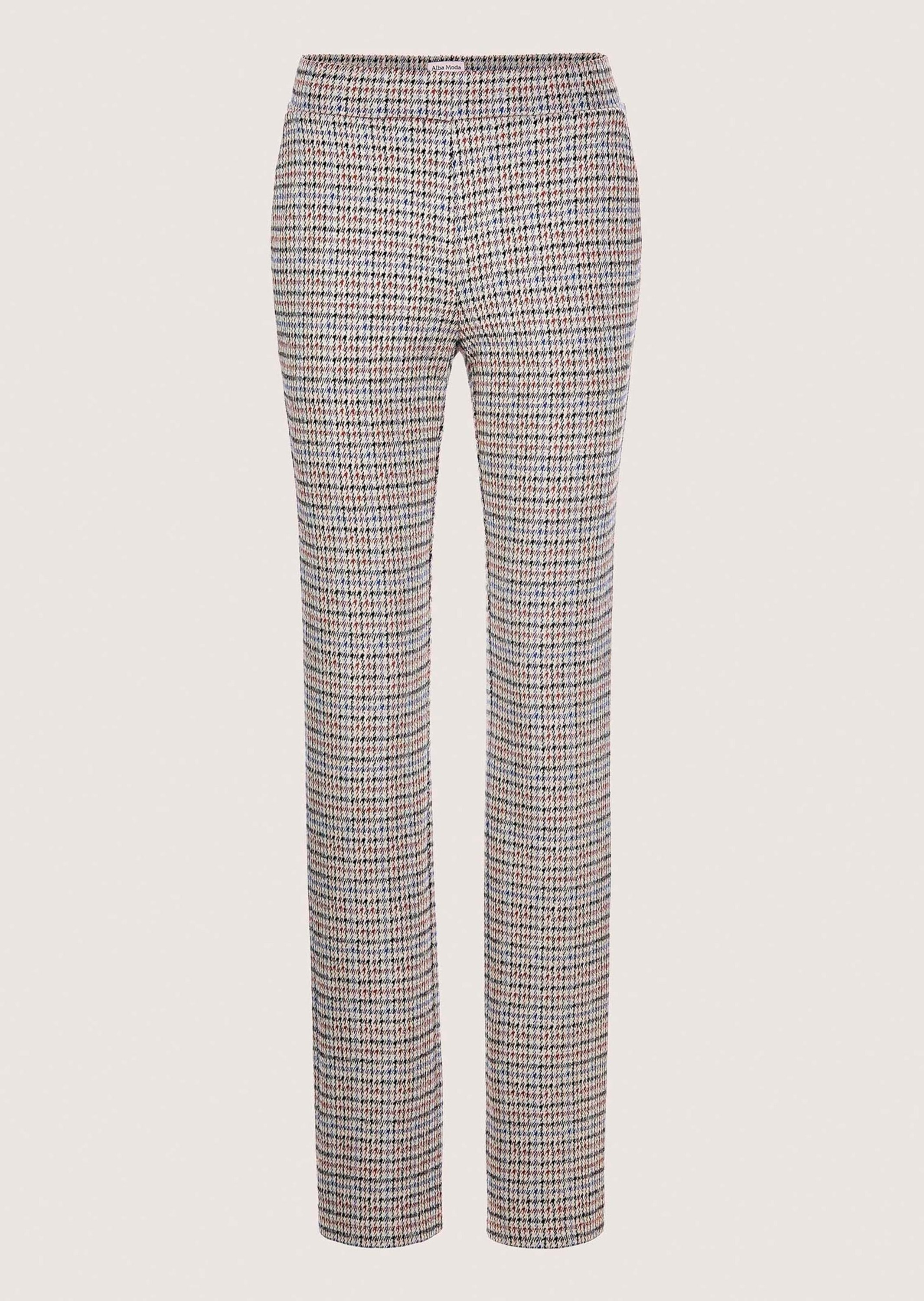 Schlupfhose ALBA MODA "Hose Hose", Damen, Gr. 38, N-Gr, beige, Obermaterial: 75% Viskose CV. 19% Polyacryl PAN. 3% Elasthan EL. 3% Polyamid PA., Hosen Schlupfhose