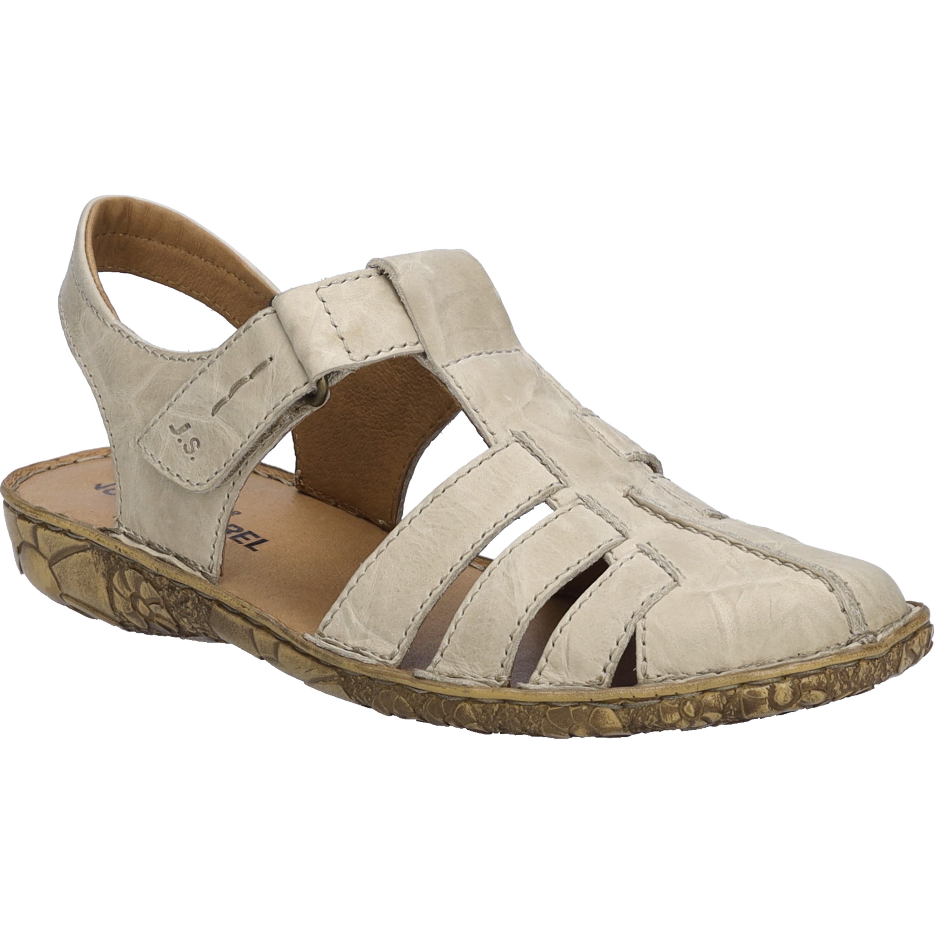 Sandale JOSEF SEIBEL "Rosalie 48, creme", Damen, Gr. 40, beige (creme), Obermaterial: 100% Rindsleder Leather cow., Schuhe Sandale