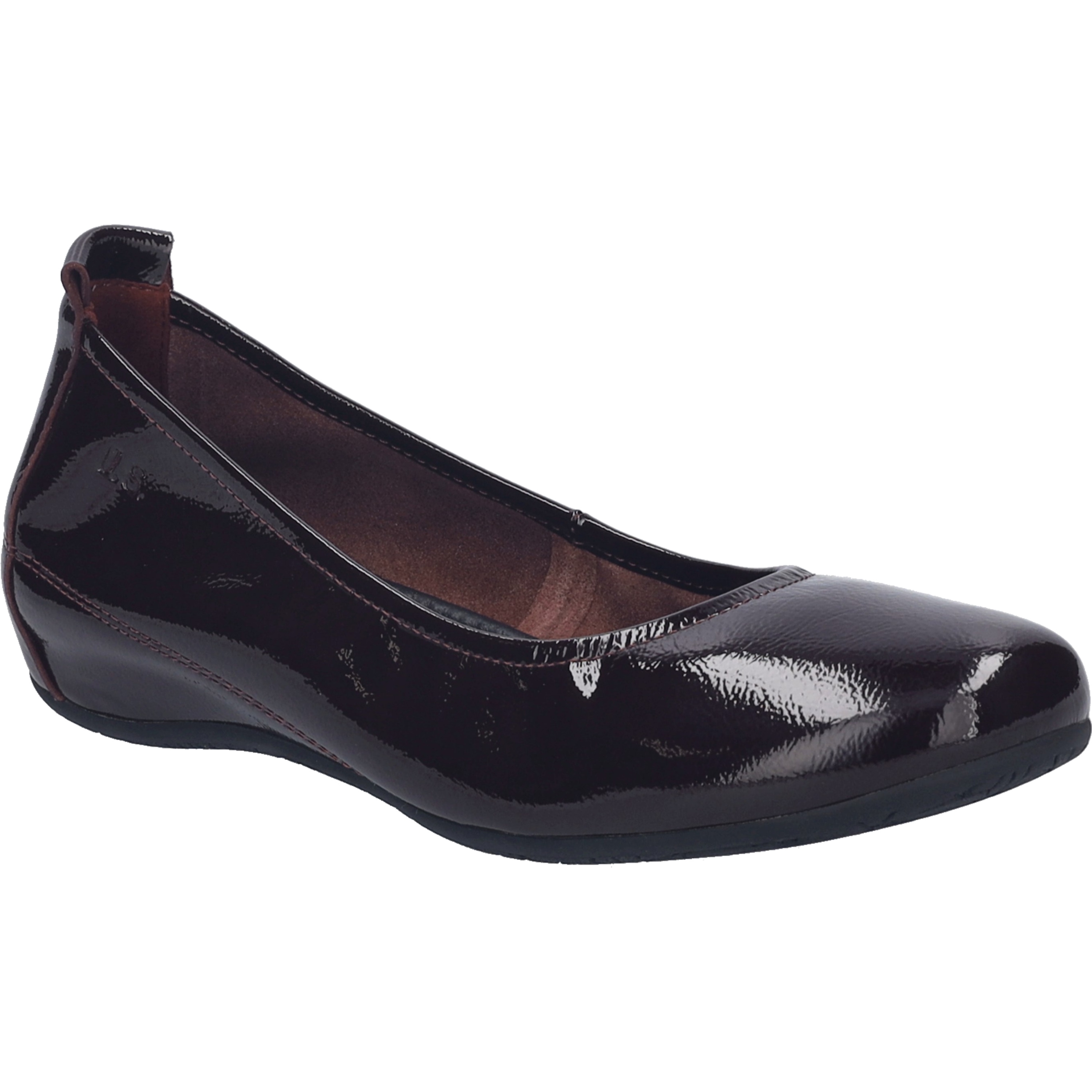 Ballerina JOSEF SEIBEL "Florina 05, bordeaux", Damen, Gr. 42, rot (bordeaux), Obermaterial: 100% Rindsleder Leather cow., Schuhe Ballerina