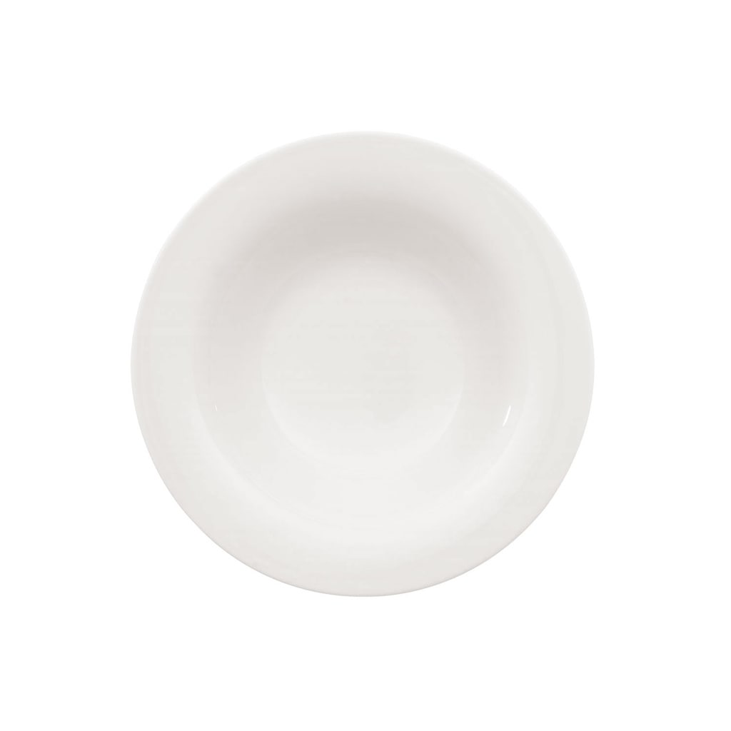 Suppenteller VILLEROY & BOCH "Suppenteller New Cottage Basic ø 23,1 cm weiß", weiß, Speiseteller Image
