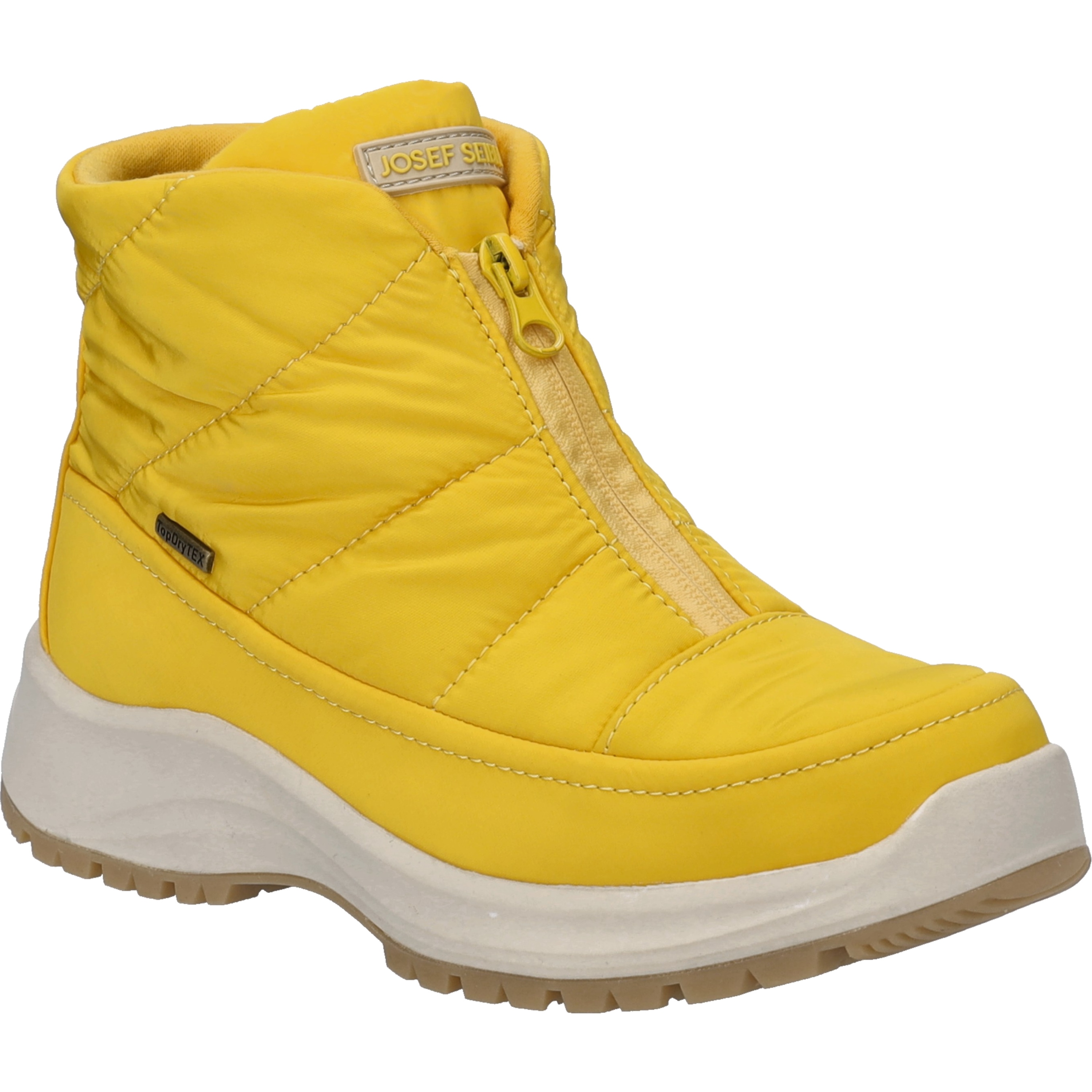 Stiefelette JOSEF SEIBEL "Colorado 55, safran", Damen, Gr. 37, gelb (safran), Obermaterial: 100% Textilmaterial TEXMAT., Schuhe Stiefelette