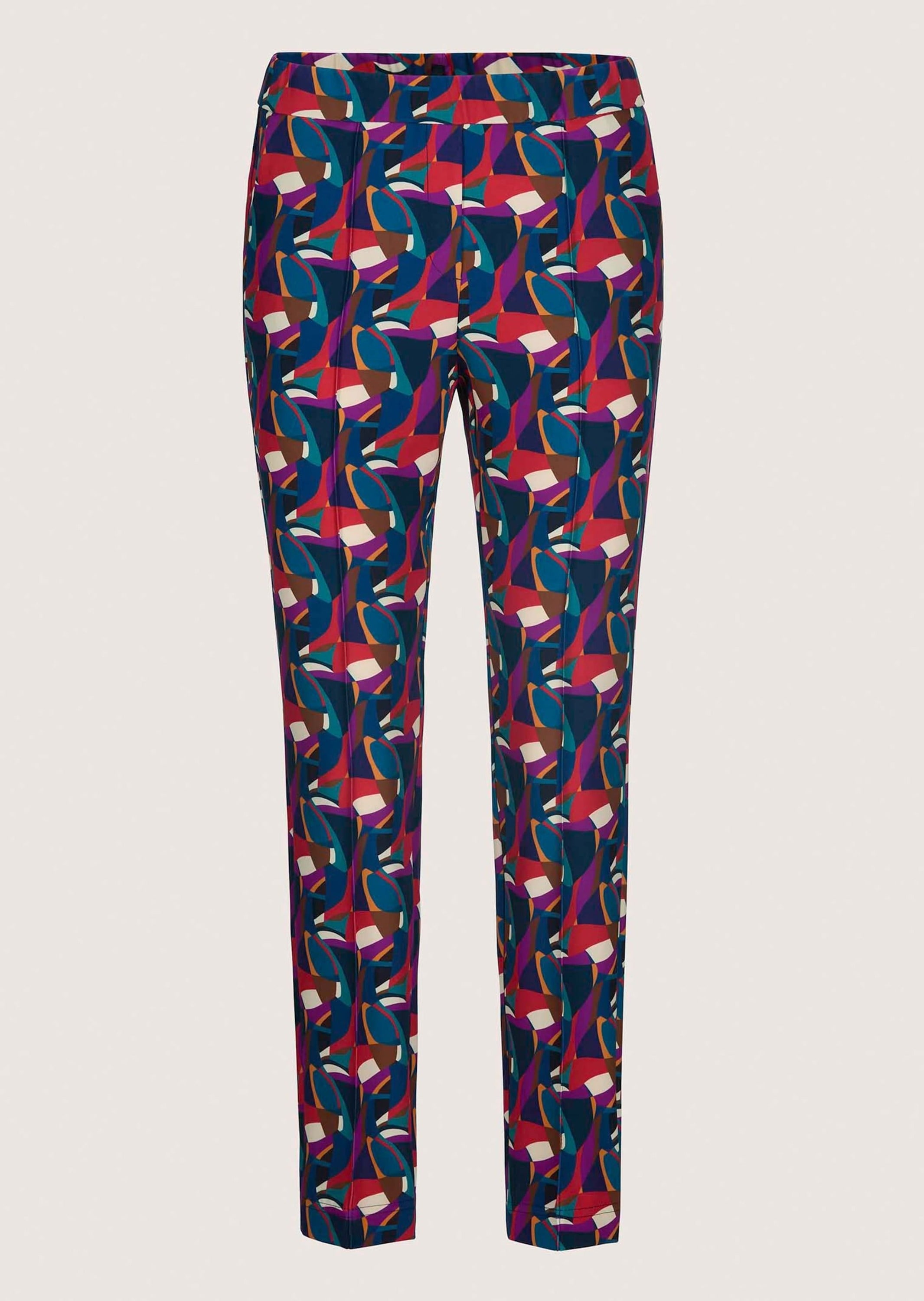 Schlupfhose ALBA MODA "Hose Hose", Damen, Gr. 40, N-Gr, bunt, Obermaterial: 90% Polyester PES. 10% Elasthan EL., Hosen Schlupfhose