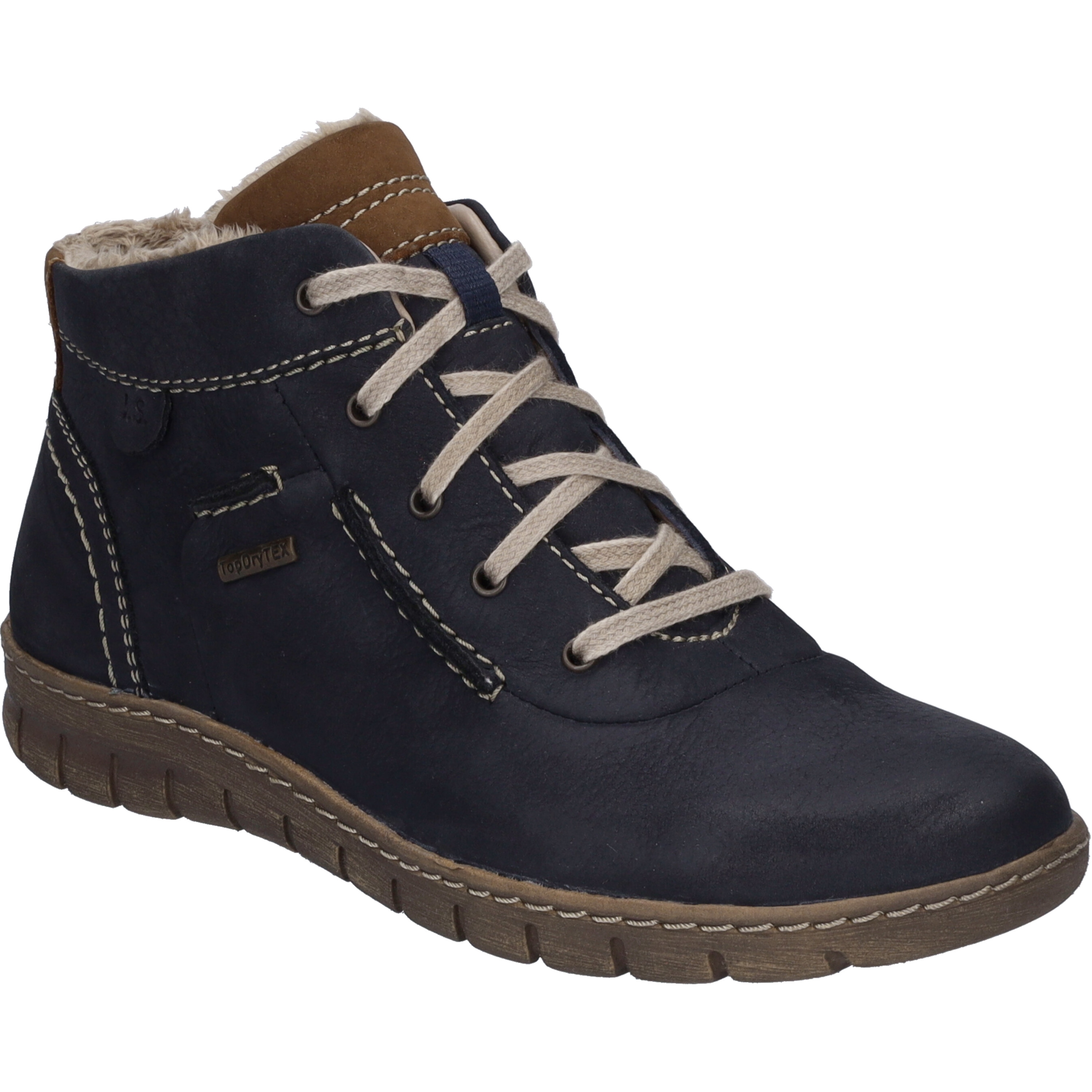 Stiefelette JOSEF SEIBEL "Steffi 53, ocean-kombi", Damen, Gr. 44, blau (ocean, kombi), Obermaterial: 100% Rindsleder Leather cow., Schuhe Stiefelette