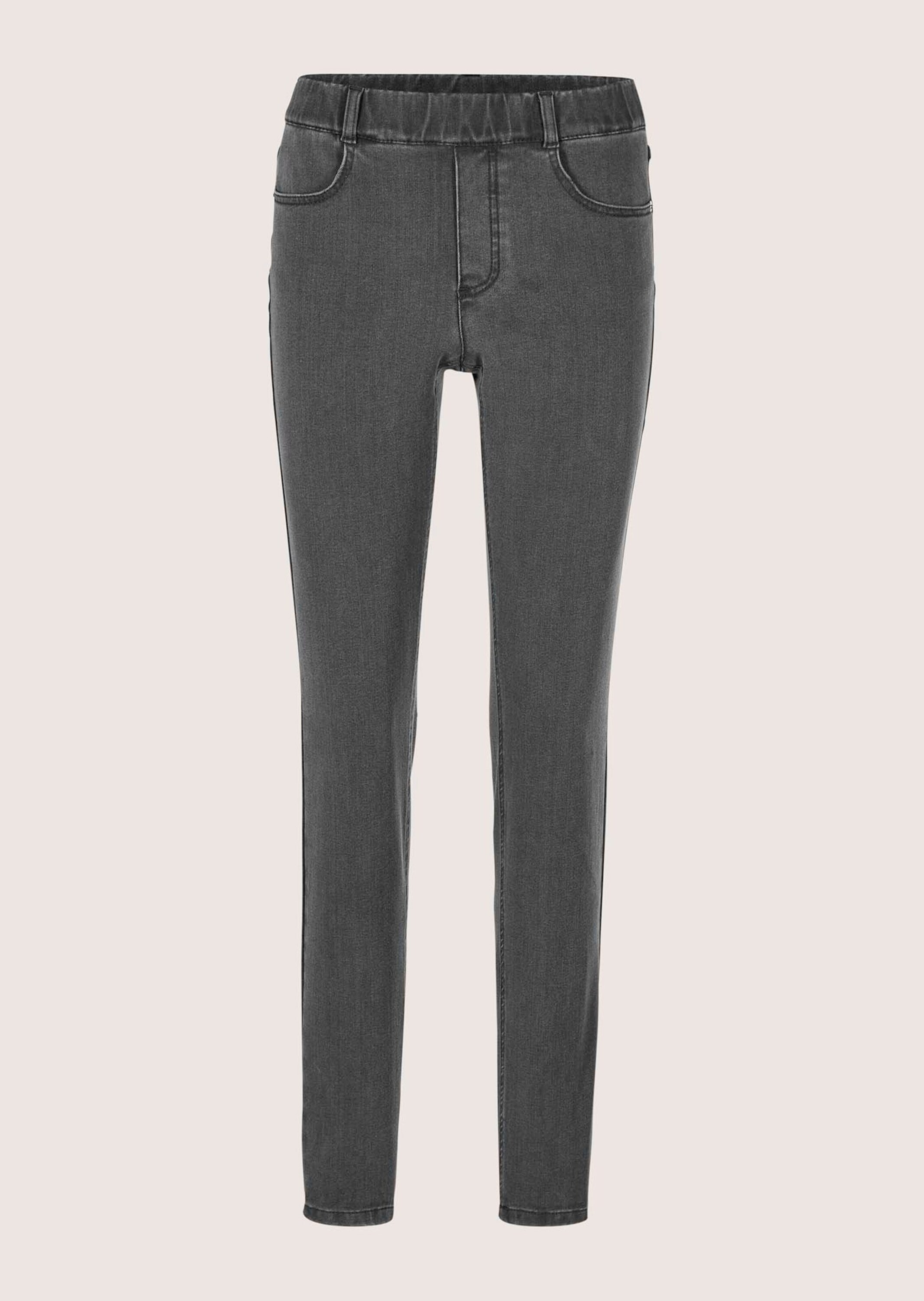Regular-fit-Jeans MADELEINE "Jeggings Denim-Leggings mit Schlupfbund", Damen, Gr. 20, K-Gr, grau, Obermaterial: 57% Baumwolle CO. 21% Lyocell CLY. 17% Polyester PES. 5% Elasthan EL., Jeans