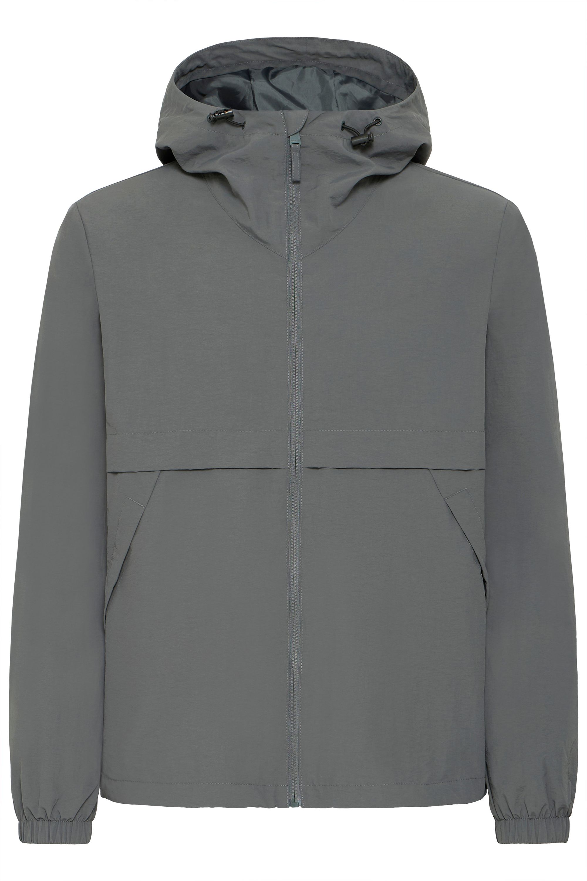 Windbreaker BLEND "Windbreaker BHMBHVINI", Herren, Gr. M, grau (iron gate), Obermaterial: 100% Nylon NY., Jacken Windbreaker