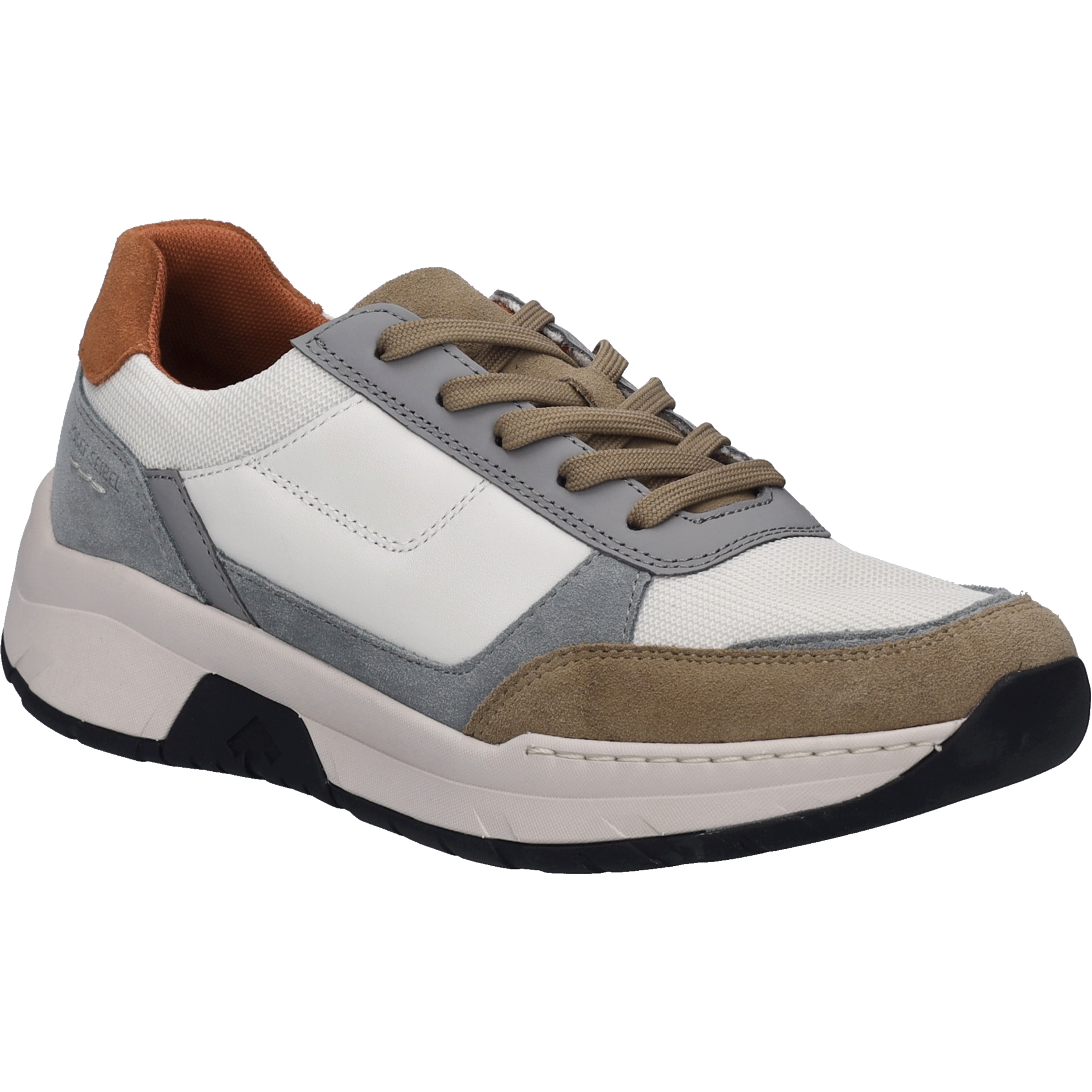 Sneaker JOSEF SEIBEL "Mitchell 10, natur-multi", Herren, Gr. 42, beige (natur, multi), Obermaterial: 80% Rindsleder Leather cow. 20% Textilmaterial TEXMAT., Schuhe Sneaker
