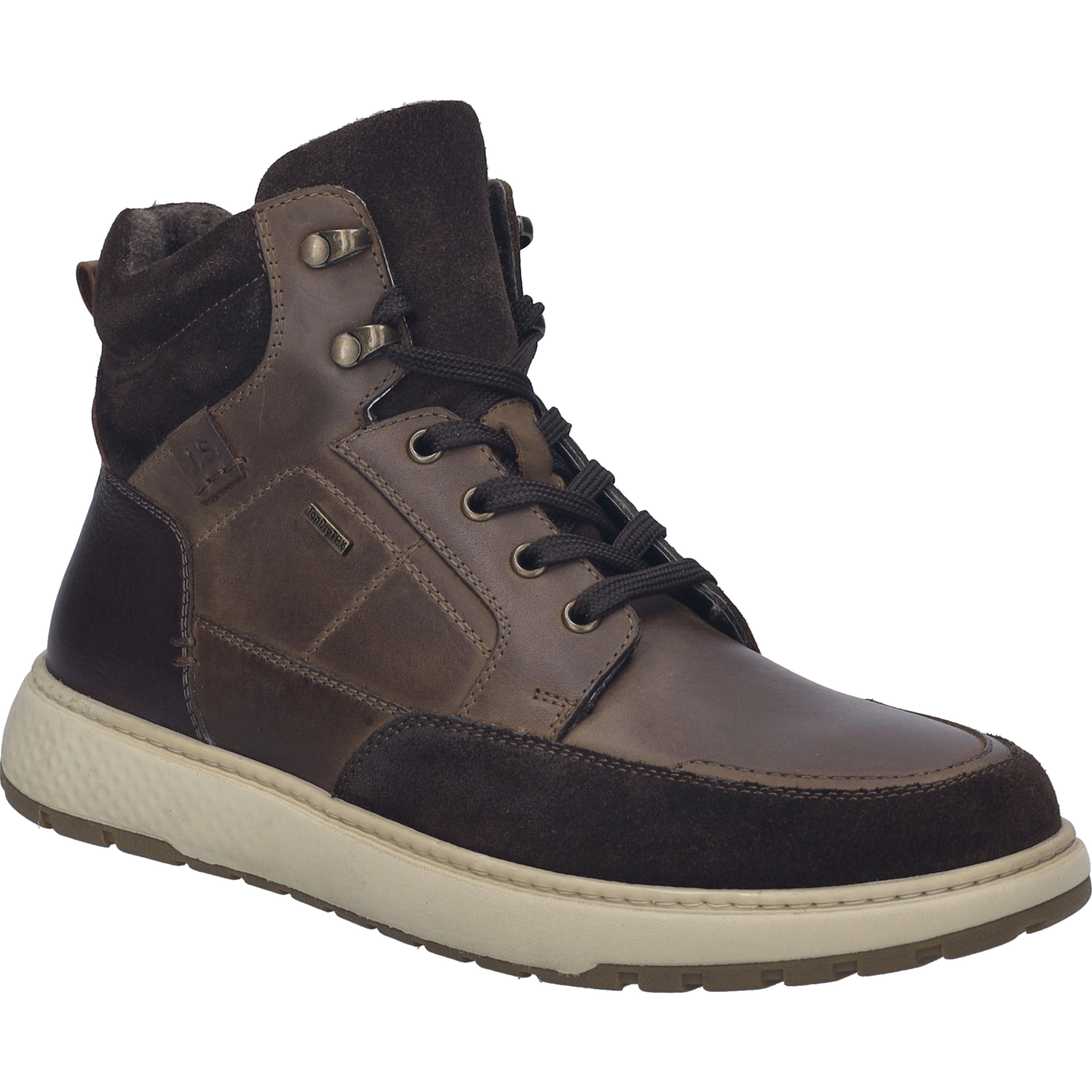 Stiefelette JOSEF SEIBEL "Clayton 50, brasil-multi", Herren, Gr. 43, braun (brasil, multi), Obermaterial: 100% Rindsleder Leather cow., Schuhe Stiefelette