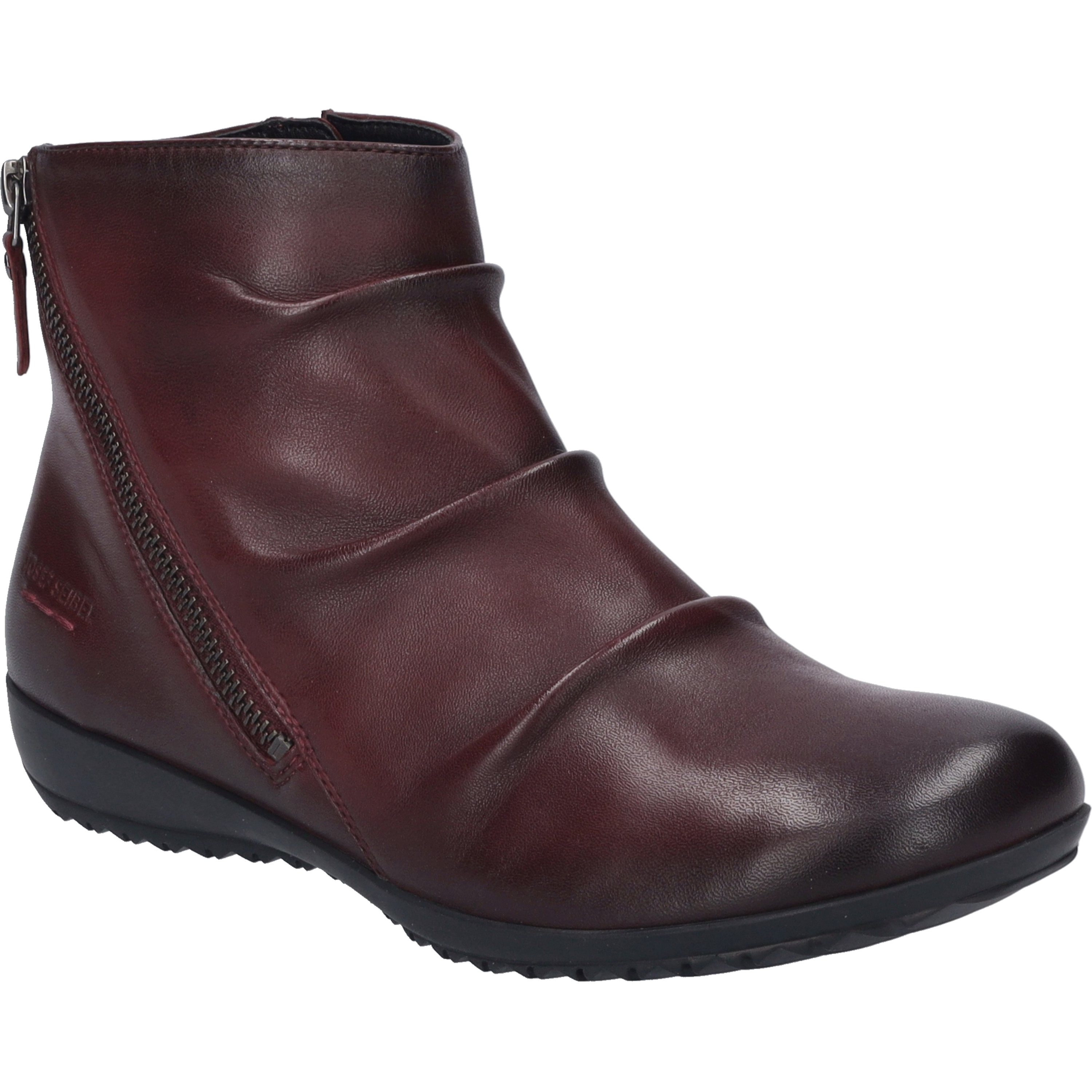 Stiefelette JOSEF SEIBEL "Naly 61, bordeaux", Damen, Gr. 45, rot (bordeaux), Obermaterial: 100% Rindsleder Leather cow., Schuhe Stiefelette