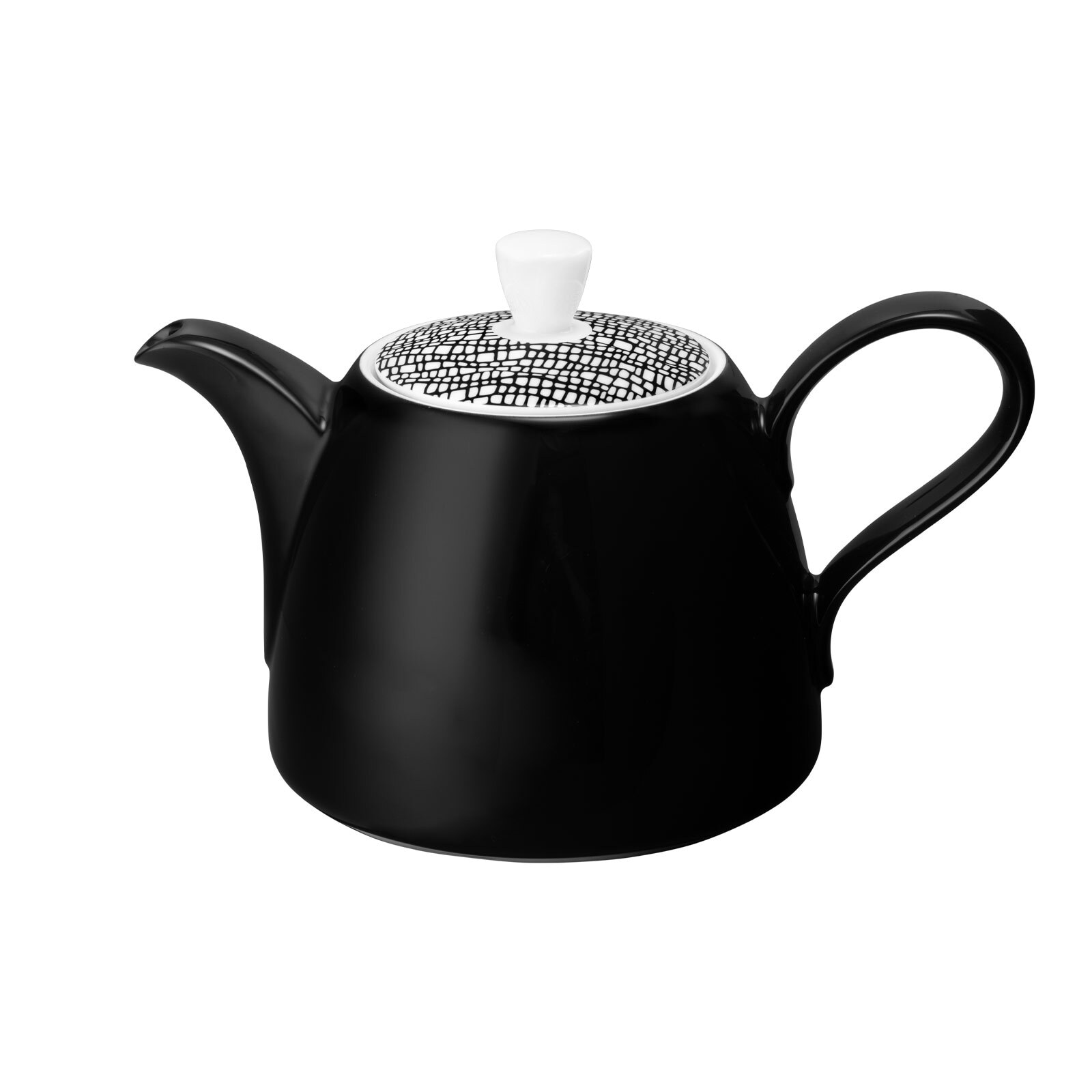 Teekanne SELTMANN WEIDEN "Kanne Life Fashion 1,40 l", schwarz (glamorous schwarz), Kannen