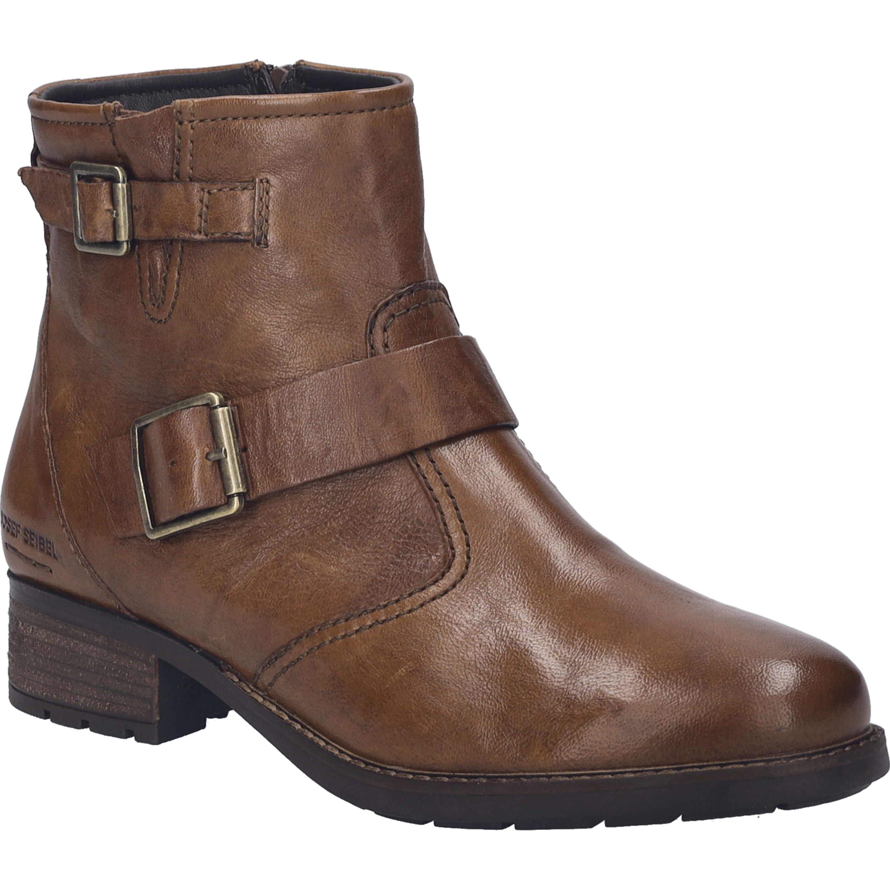 Stiefelette JOSEF SEIBEL "Kate 21, cognac", Damen, Gr. 38, braun (cognac), Obermaterial: 100% Rindsleder Leather cow., Schuhe Stiefelette