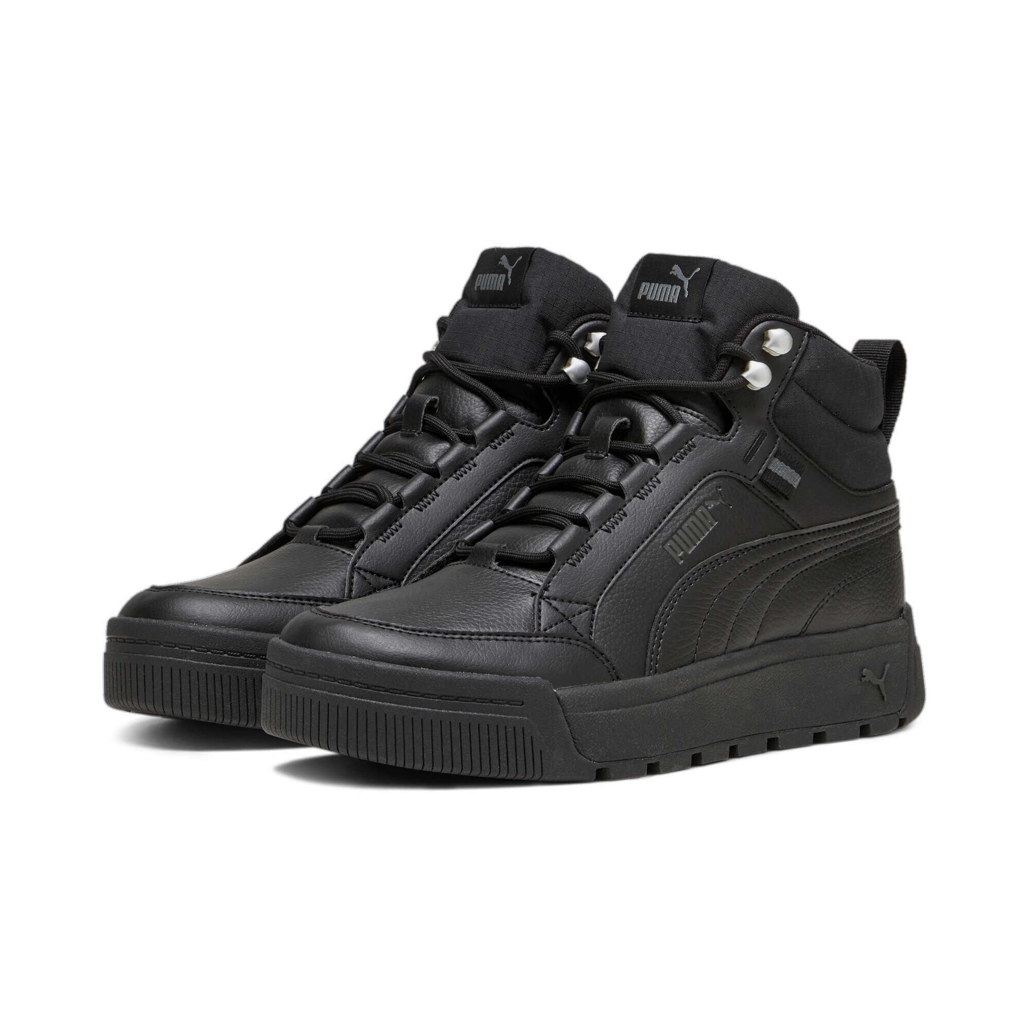 Sneaker PUMA "Tarrenz SB III Stiefel Erwachsene", Herren, Gr. 44, schwarz (schwarz shadow gray silber), Obermaterial: Textil, Synthetik; Futter: Textil; Innensohle: Textil; Laufsohle: Gummi, Schuhe Sneaker