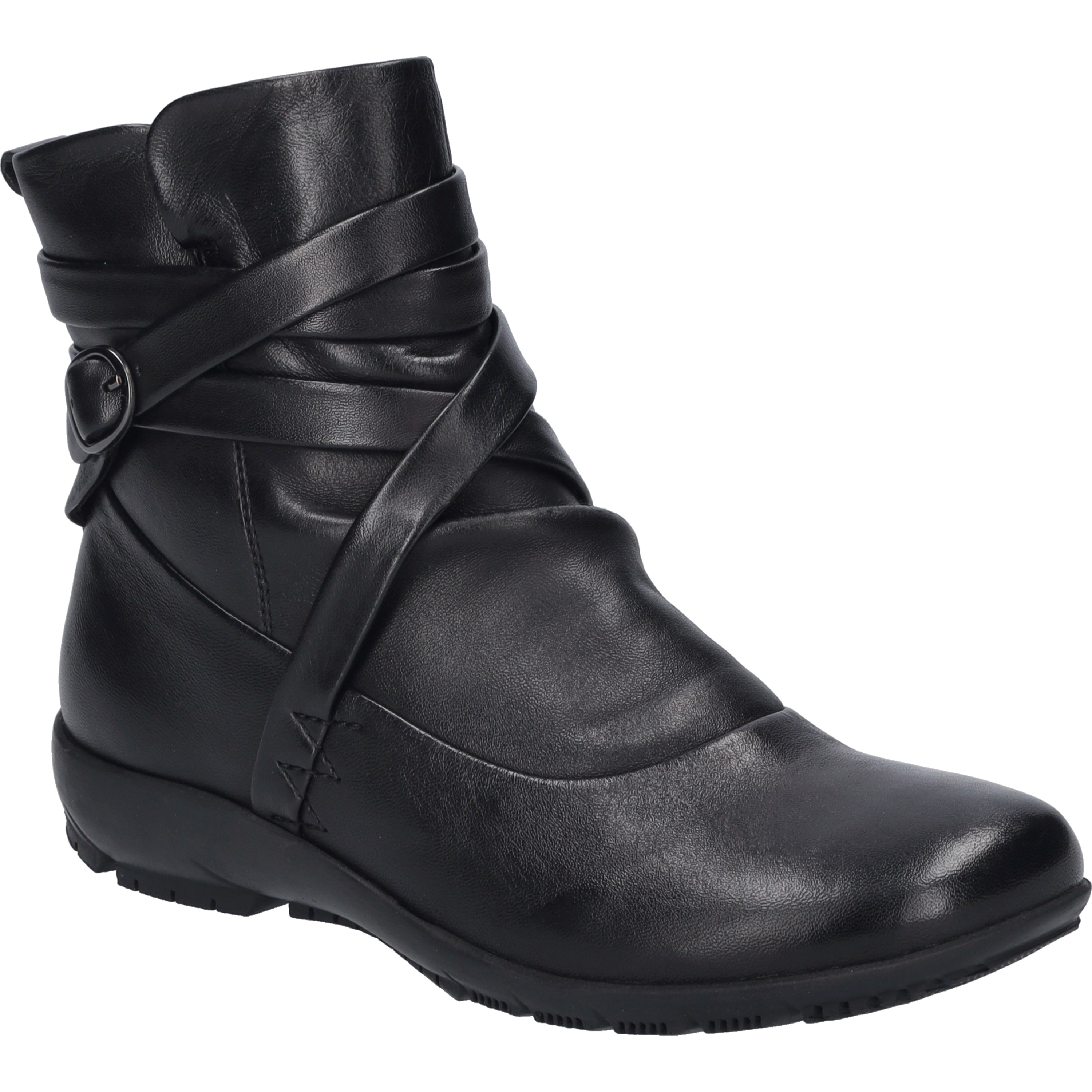 Stiefelette JOSEF SEIBEL "Charlotte 11, schwarz", Damen, Gr. 37, schwarz, Obermaterial: 100% Rindsleder Leather cow., Schuhe Stiefelette