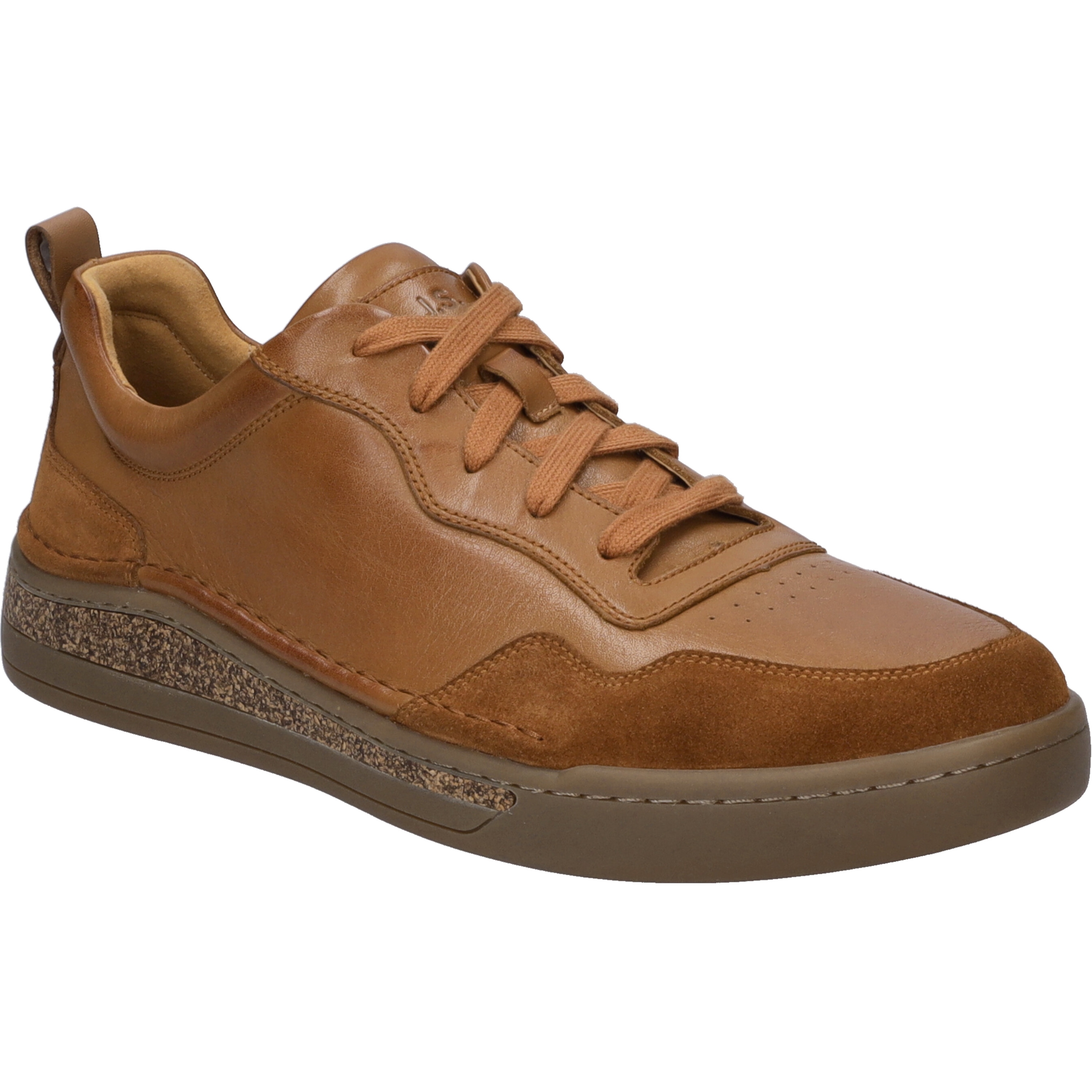 Sneaker JOSEF SEIBEL "Cleve 01, camel", Herren, Gr. 45, braun (camel), Obermaterial: 100% Rindsleder Leather cow., Schuhe Sneaker