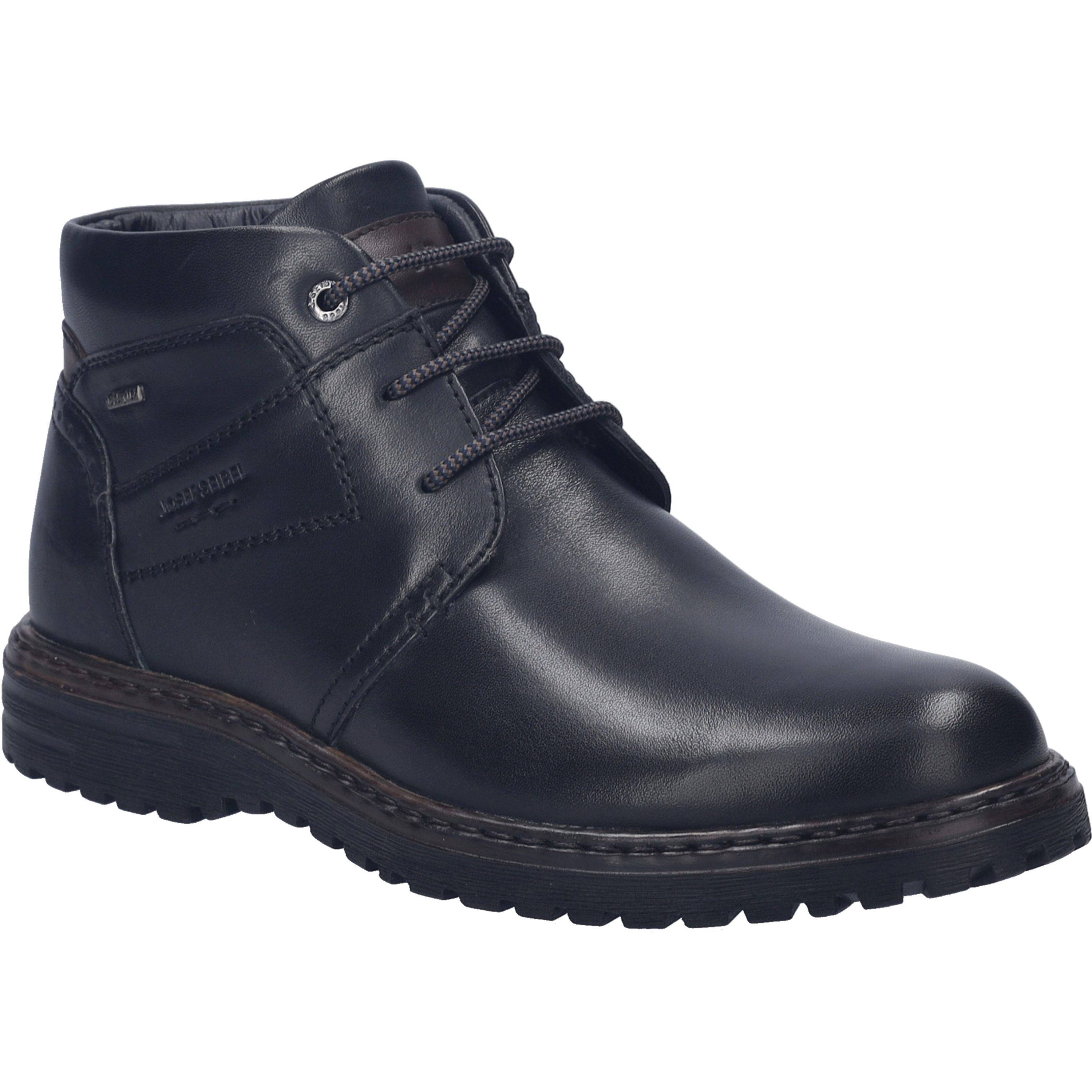 Stiefelette JOSEF SEIBEL "Erroll 52, schwarz", Herren, Gr. 41, schwarz, Obermaterial: 100% Rindsleder Leather cow., Schuhe Stiefelette