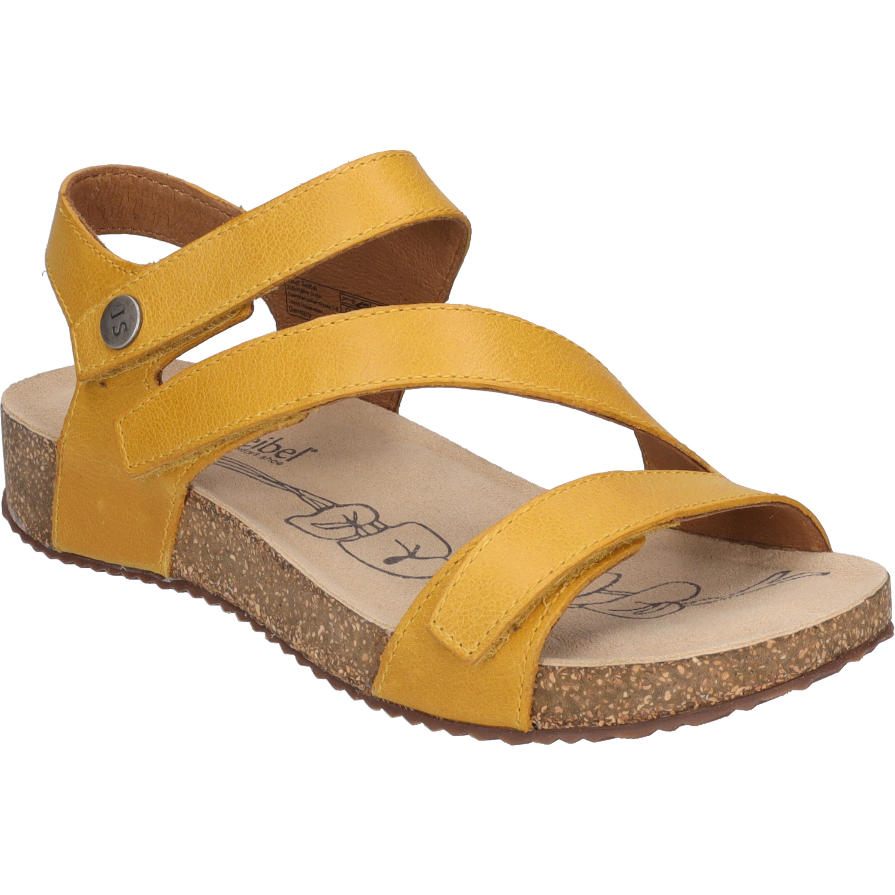 Sandale JOSEF SEIBEL "Tonga 25, gelb", Damen, Gr. 40, gelb, Obermaterial: 100% Rindsleder Leather cow., Schuhe Sandale