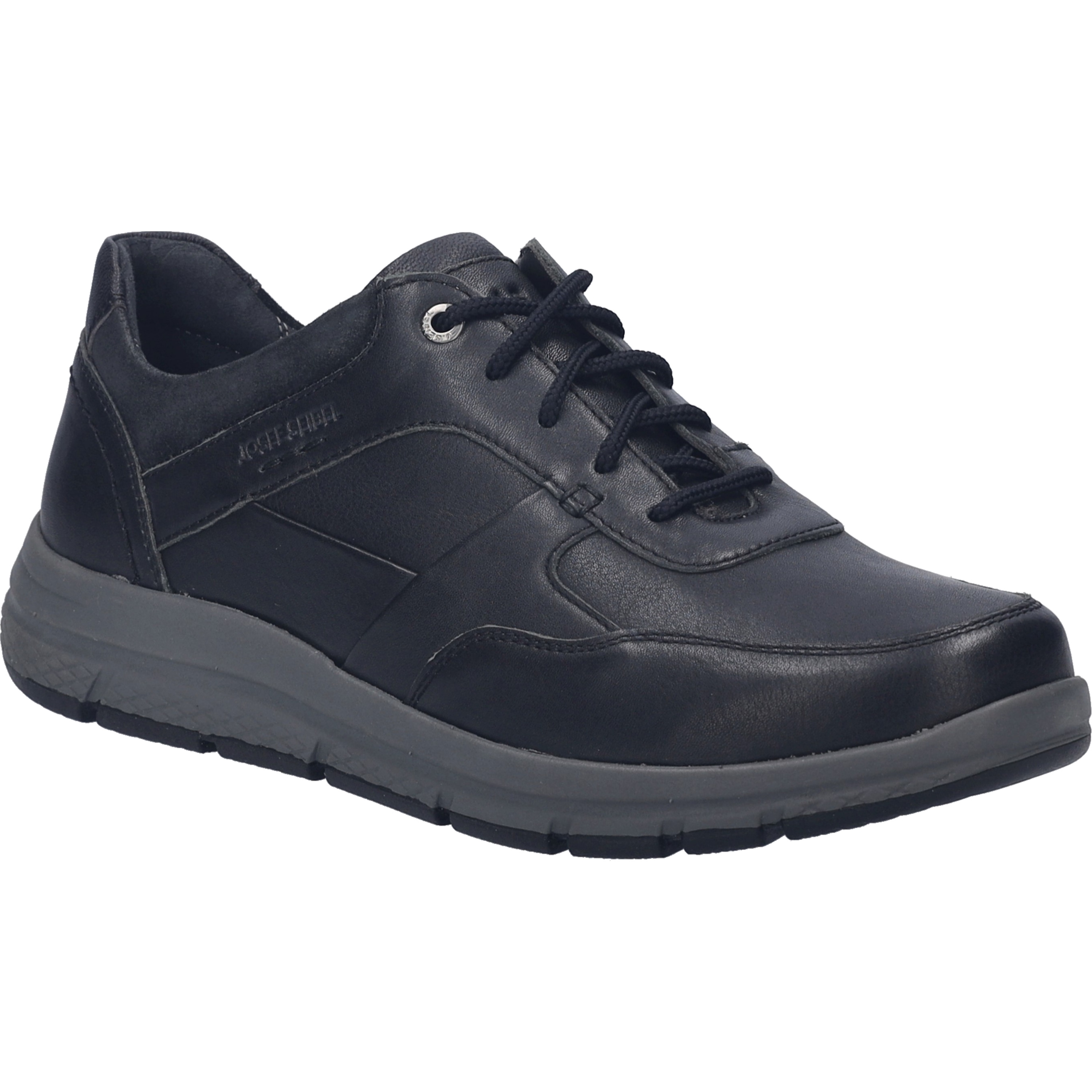 Sneaker JOSEF SEIBEL "Giuseppe 12, schwarz", Herren, Gr. 47, schwarz, Obermaterial: 100% Rindsleder Leather cow., Schuhe Sneaker