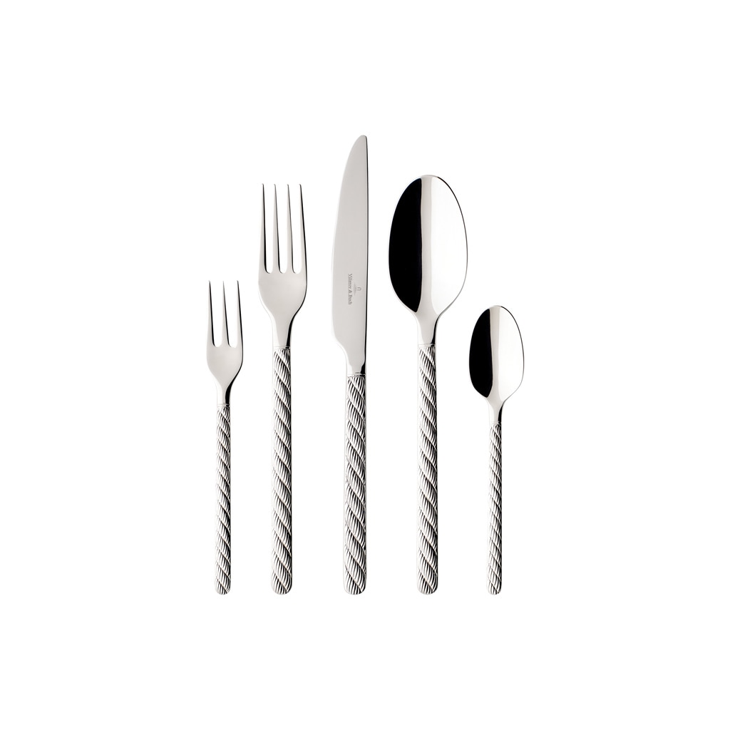 Besteck-Set VILLEROY & BOCH "Tafelbesteck Montauk 30er Set silber", silber, Essbesteck-Sets Image