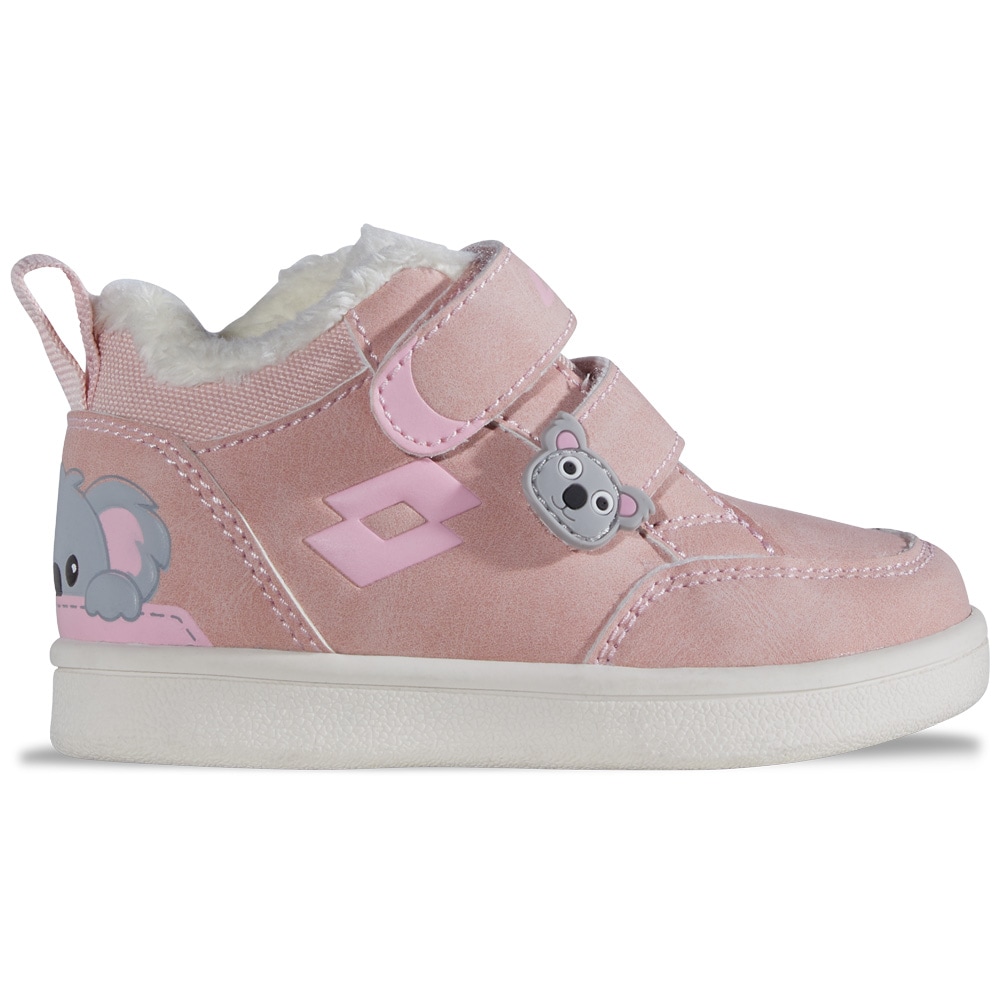 Sneaker LOTTO, Damen, Gr. 26, dunkelrose, rose, Synthetik, Textil, mehrfarbig, Schuhe Sneaker, - in kindgerechter Passform
