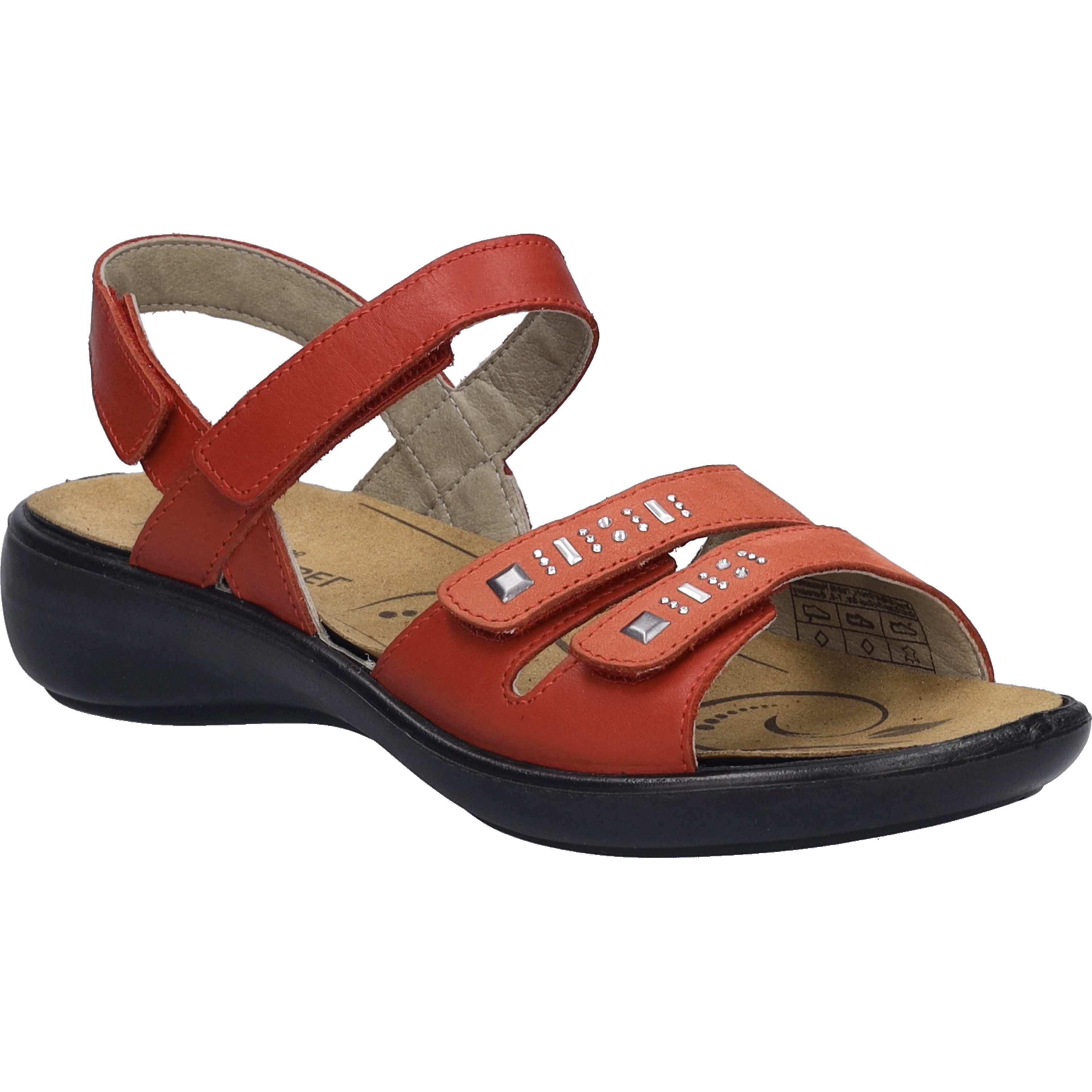 Sandale JOSEF SEIBEL "Ibiza 86, rot", Damen, Gr. 38, rot, Obermaterial: 100% Rindsleder Leather cow., Schuhe Sandale