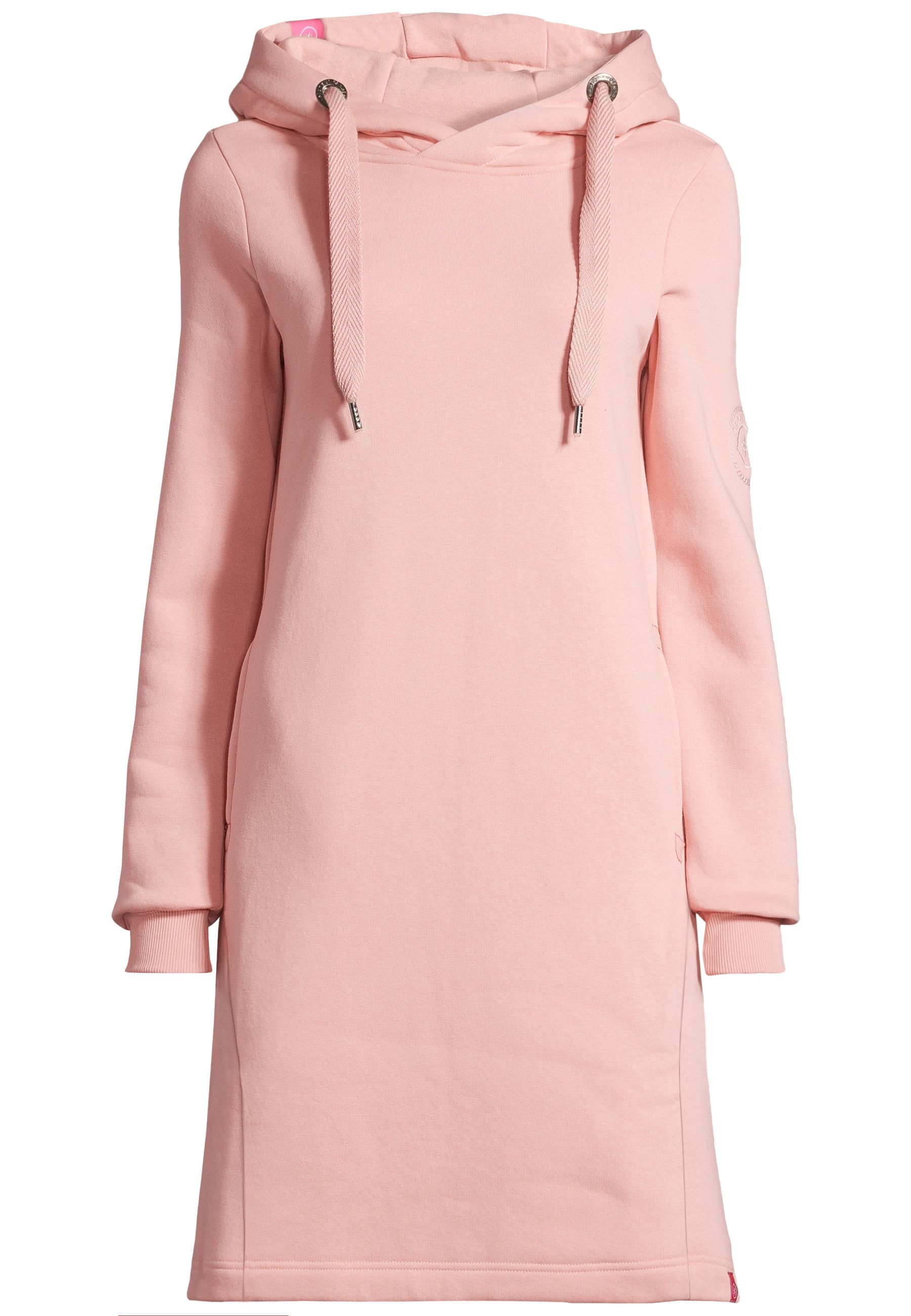 Midikleid SALZHAUT "Knielanges Kleid (Midi) MÖÖV KLEID", Damen, Gr. XL, EURO, rosa (pearl), Obermaterial: 65% Baumwolle CO. 35% Polyester PES., Kleider Midikleid