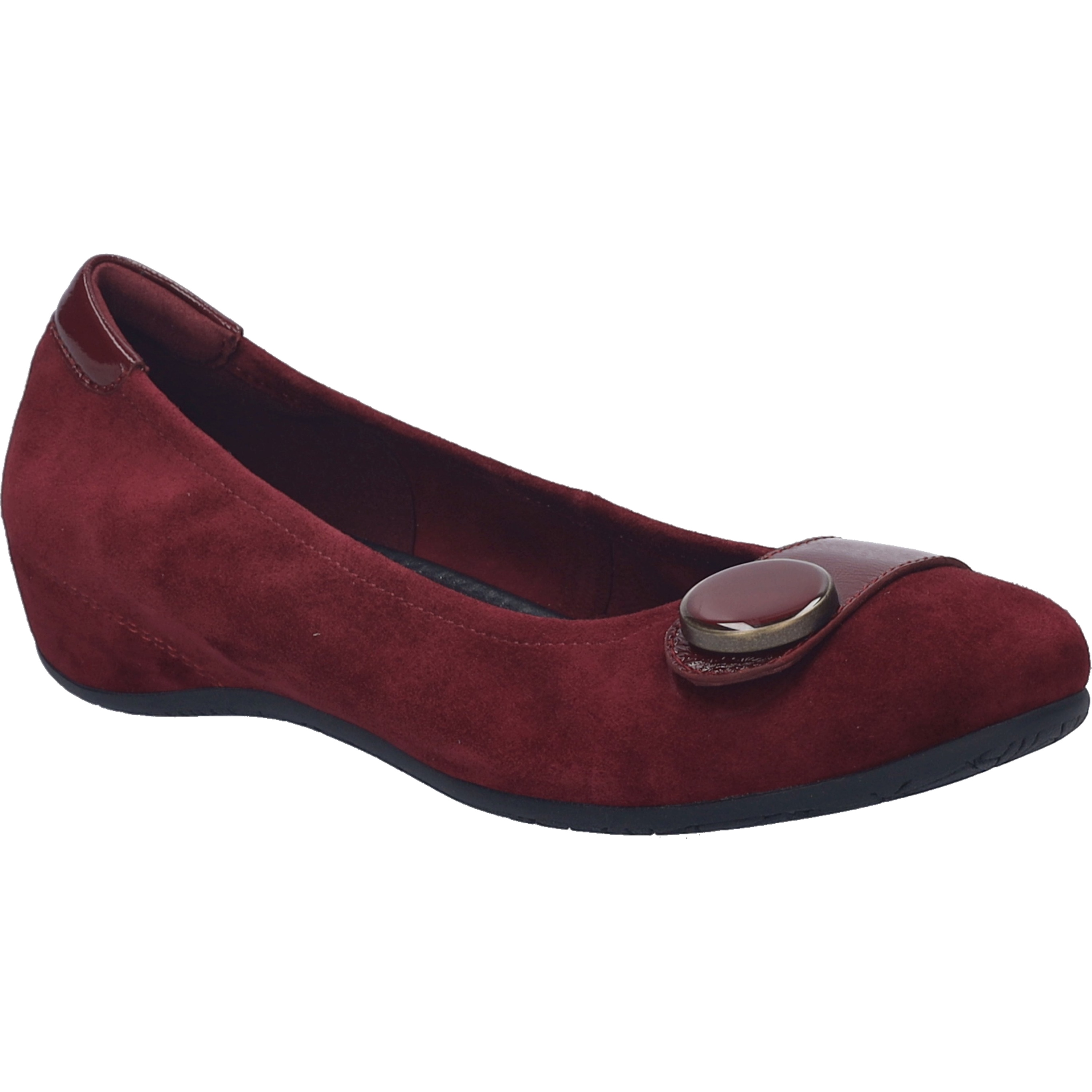 Ballerina JOSEF SEIBEL "Florina 06, bordeaux", Damen, Gr. 37, rot (bordeaux), Obermaterial: 100% Rindsleder Leather cow., Schuhe Ballerina