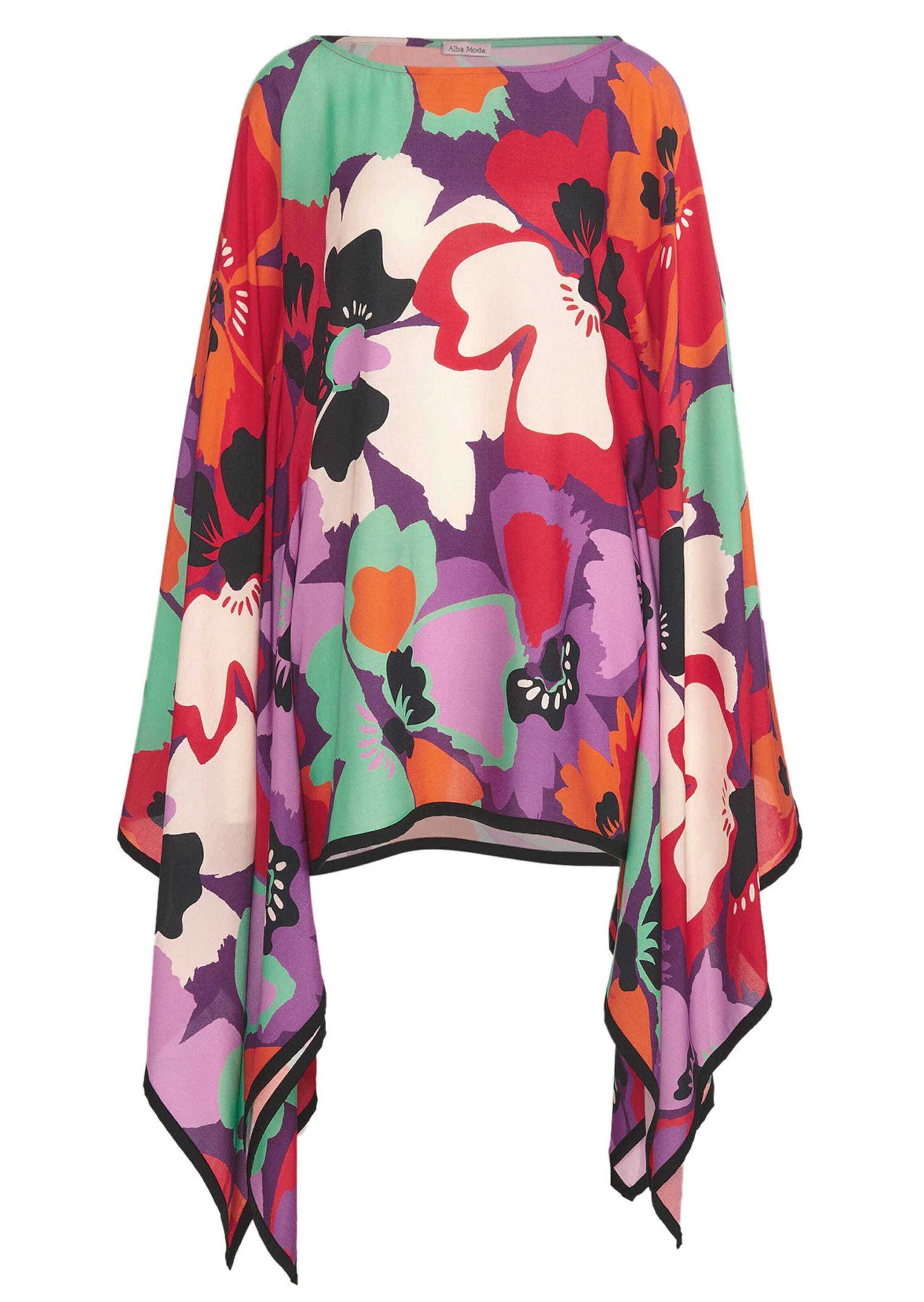 Tunika ALBA MODA "Tunika Tunika", Damen, Gr. 38, bunt (multicolor), Obermaterial: 100% Viskose CV., Tuniken