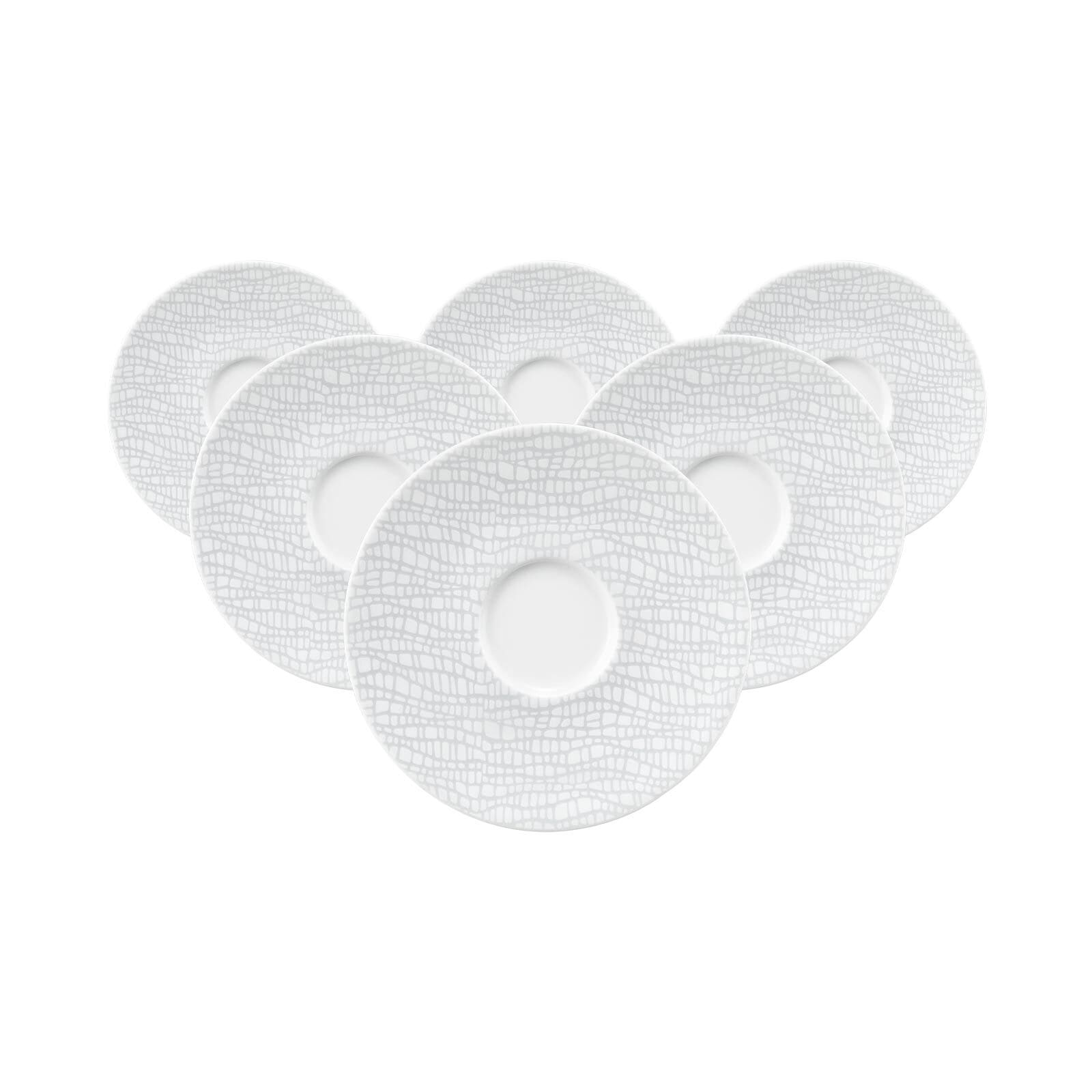 Untertasse SELTMANN WEIDEN "Untertassen Life Fashion ø 13,5 cm 6er Set", grau (elegant grau), L:13,6cm, Speiseteller