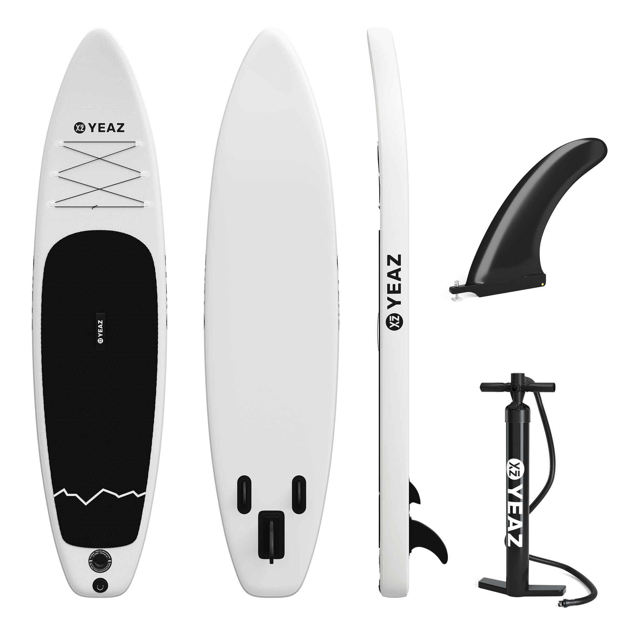 Inflatable SUP-Board YEAZ "SUP Board NOHEA - EXOTRACE -", weiß, Wassersportboards