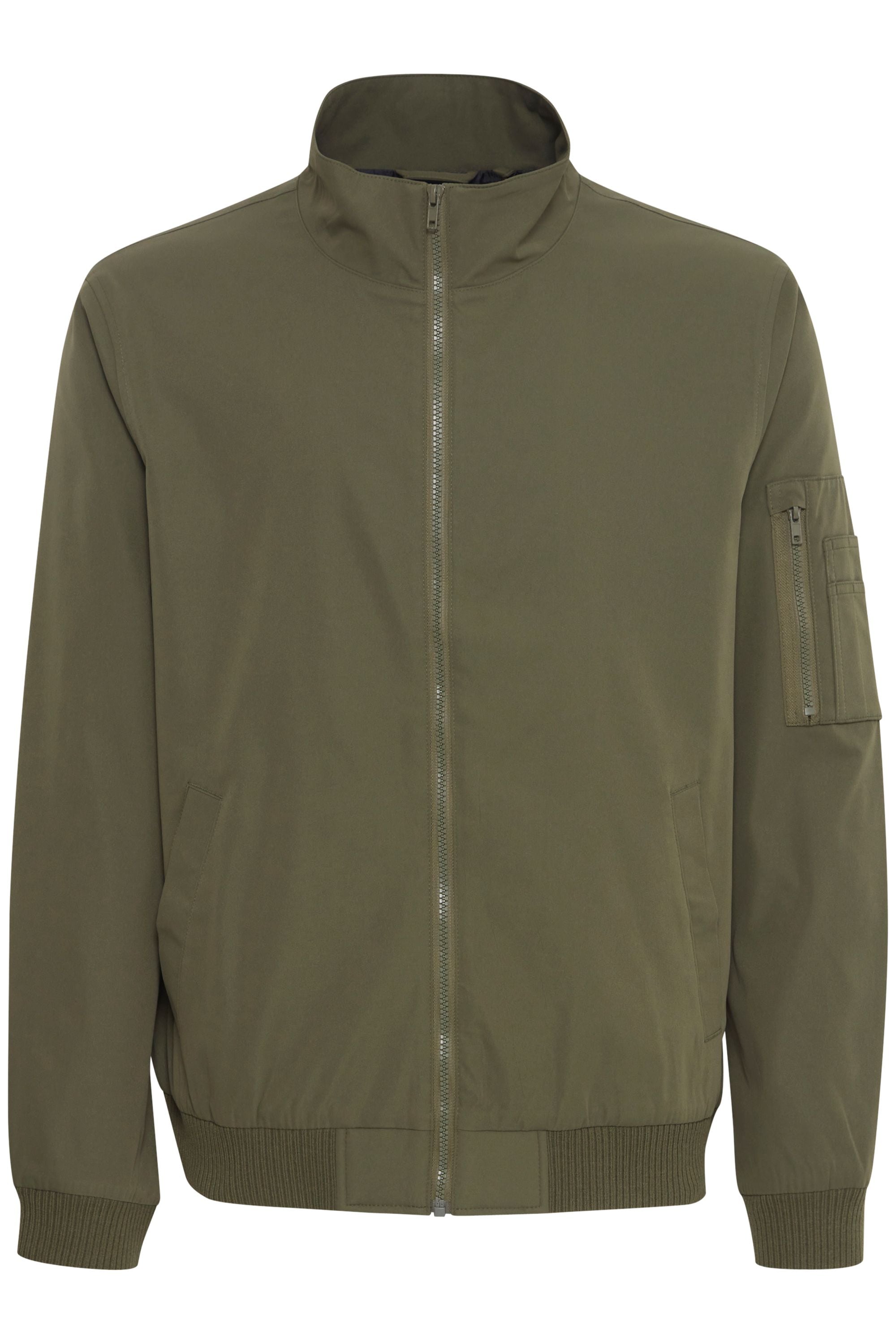 Outdoorjacke BLEND "Outdoorjacke BHEFI", Herren, Gr. L, grün (olive night), Obermaterial: 100% Polyester PES., Jacken Outdoorjacke