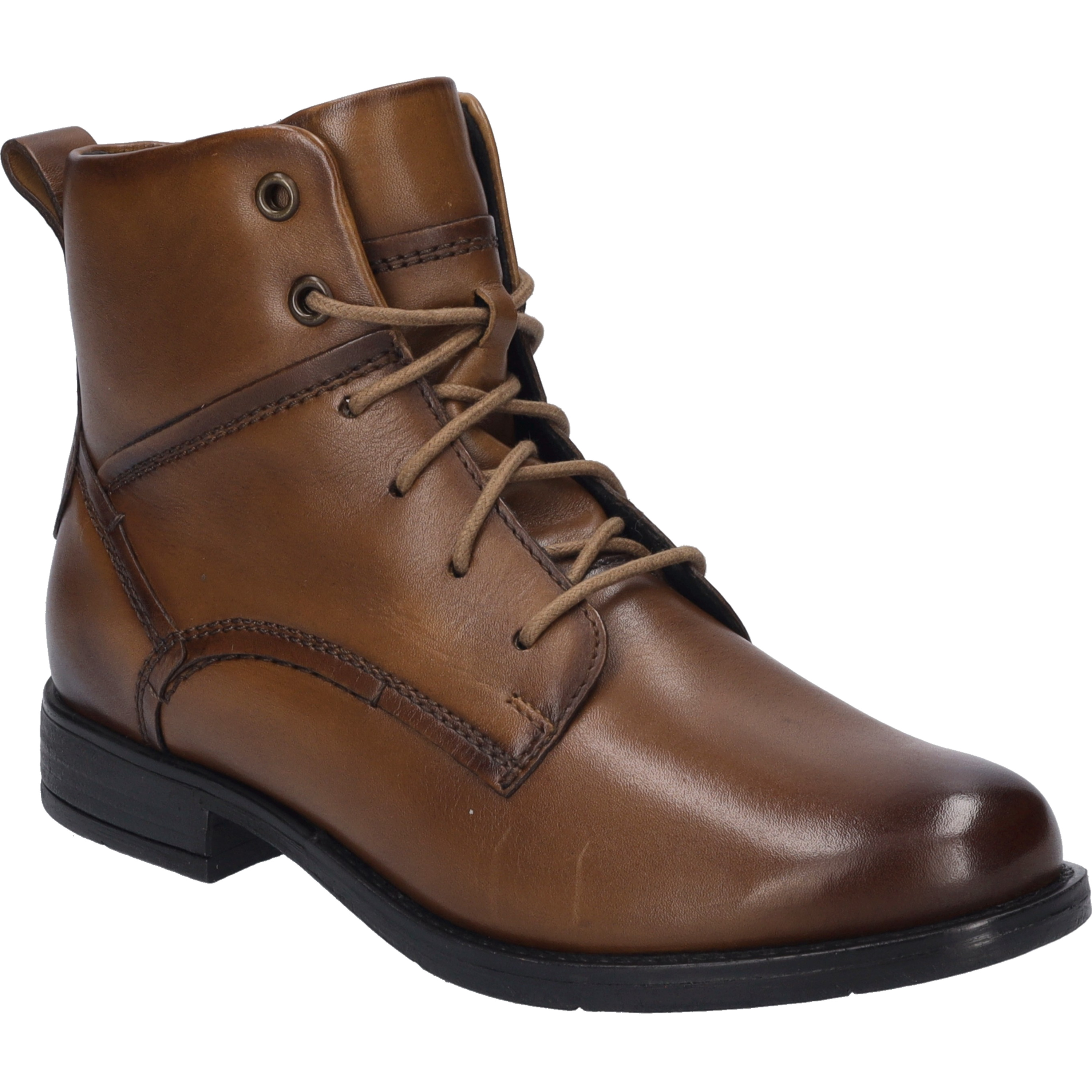 Stiefelette JOSEF SEIBEL "Simona 05, cognac", Damen, Gr. 41, braun (cognac), Obermaterial: 100% Rindsleder Leather cow., Schuhe Stiefelette