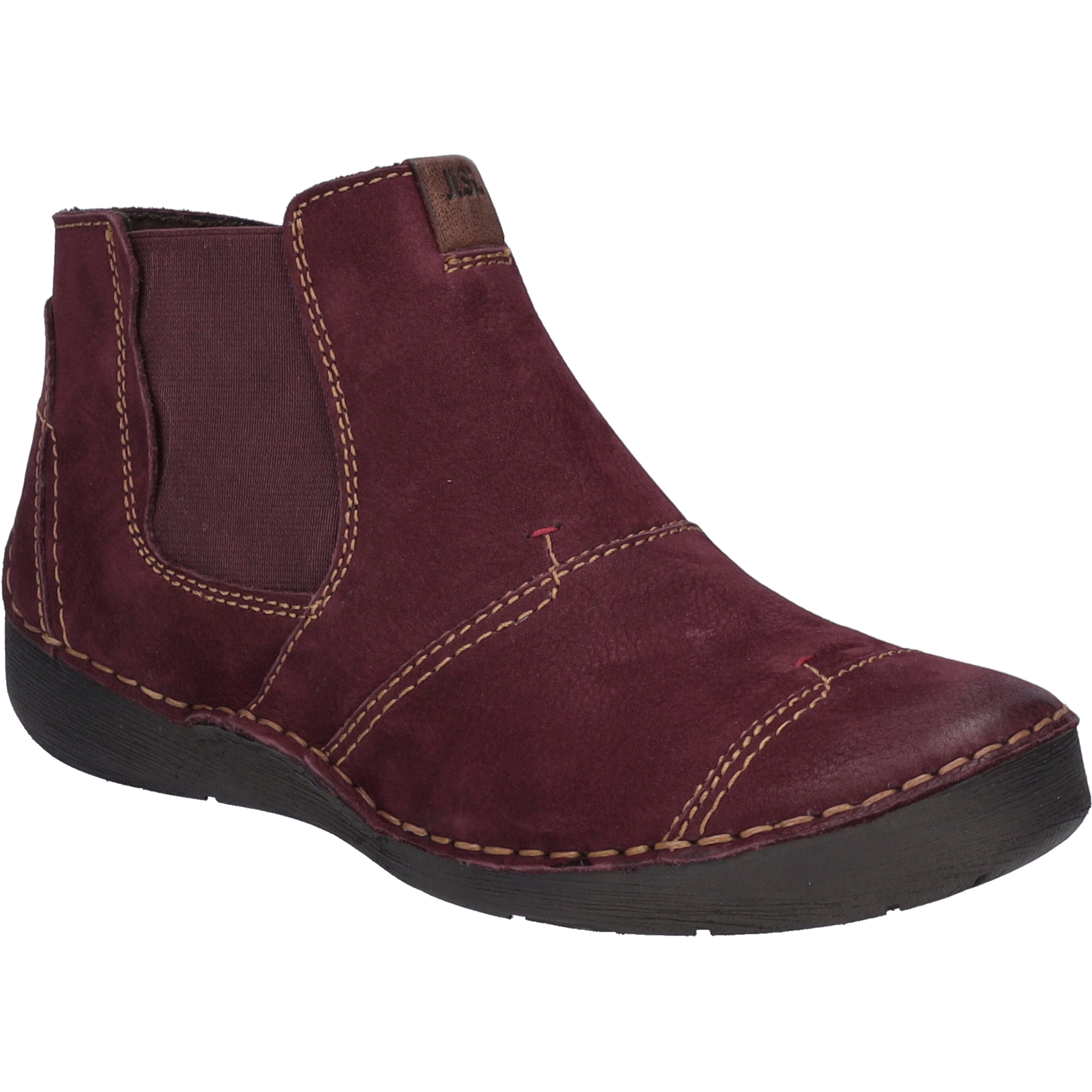 Stiefelette JOSEF SEIBEL "Fergey 55, plum", Damen, Gr. 39, lila (plum), Obermaterial: 100% Rindsleder Leather cow., Schuhe Stiefelette