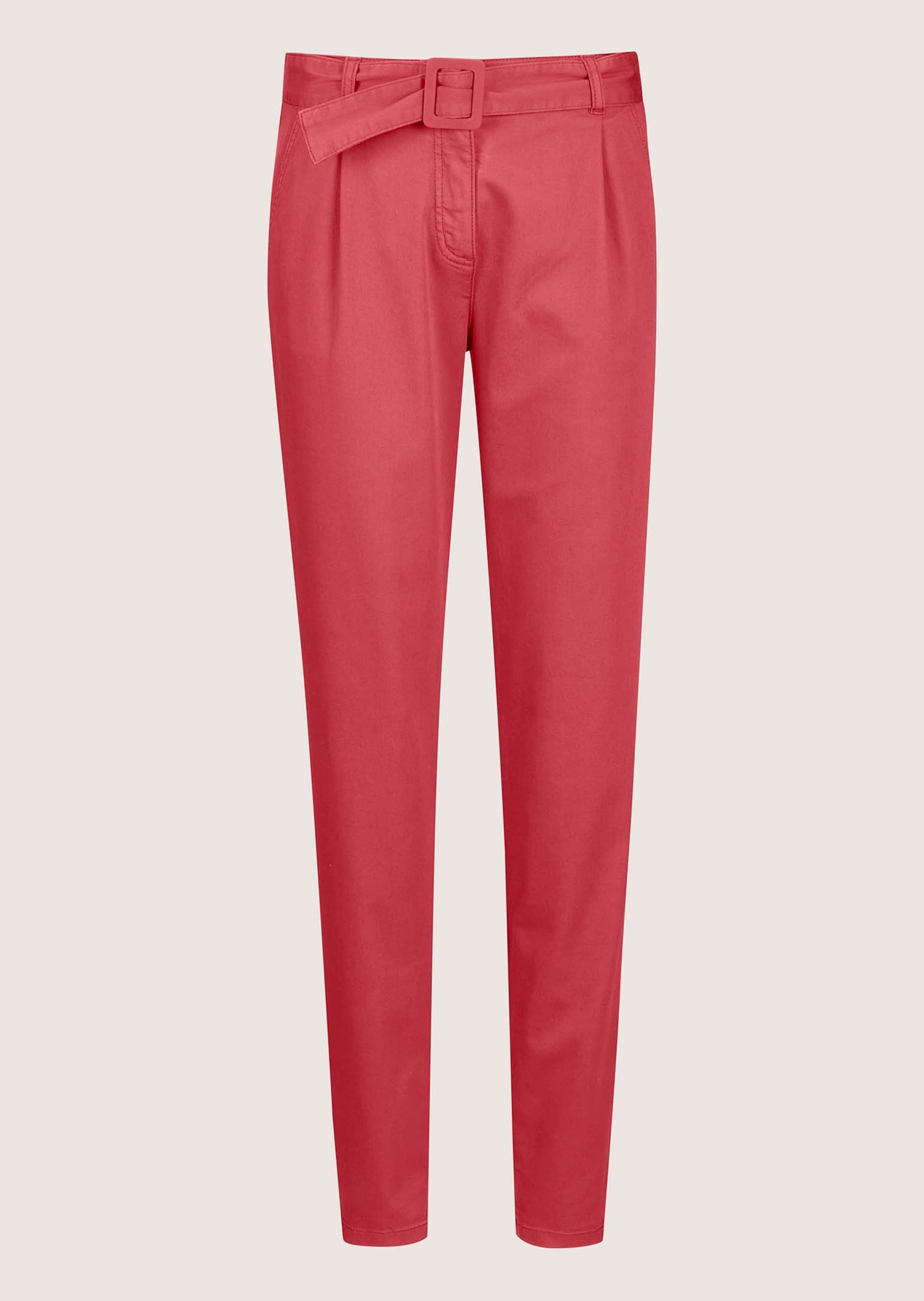 Regular-fit-Jeans MADELEINE "Hose Karotten-Jeans mit Bundfalten", Damen, Gr. 34, N + K Gr, rosa (rosenholz), Obermaterial: 98% Baumwolle CO. 2% Elasthan EL., Jeans