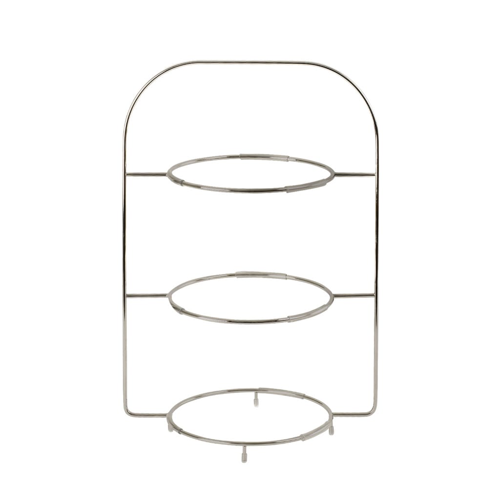 Etagere VILLEROY & BOCH "3-Ebenen-Etagere Anmut 30 x 20 x 40 cm grau", grau, Edelstahl, Servierplatten, Etagere
