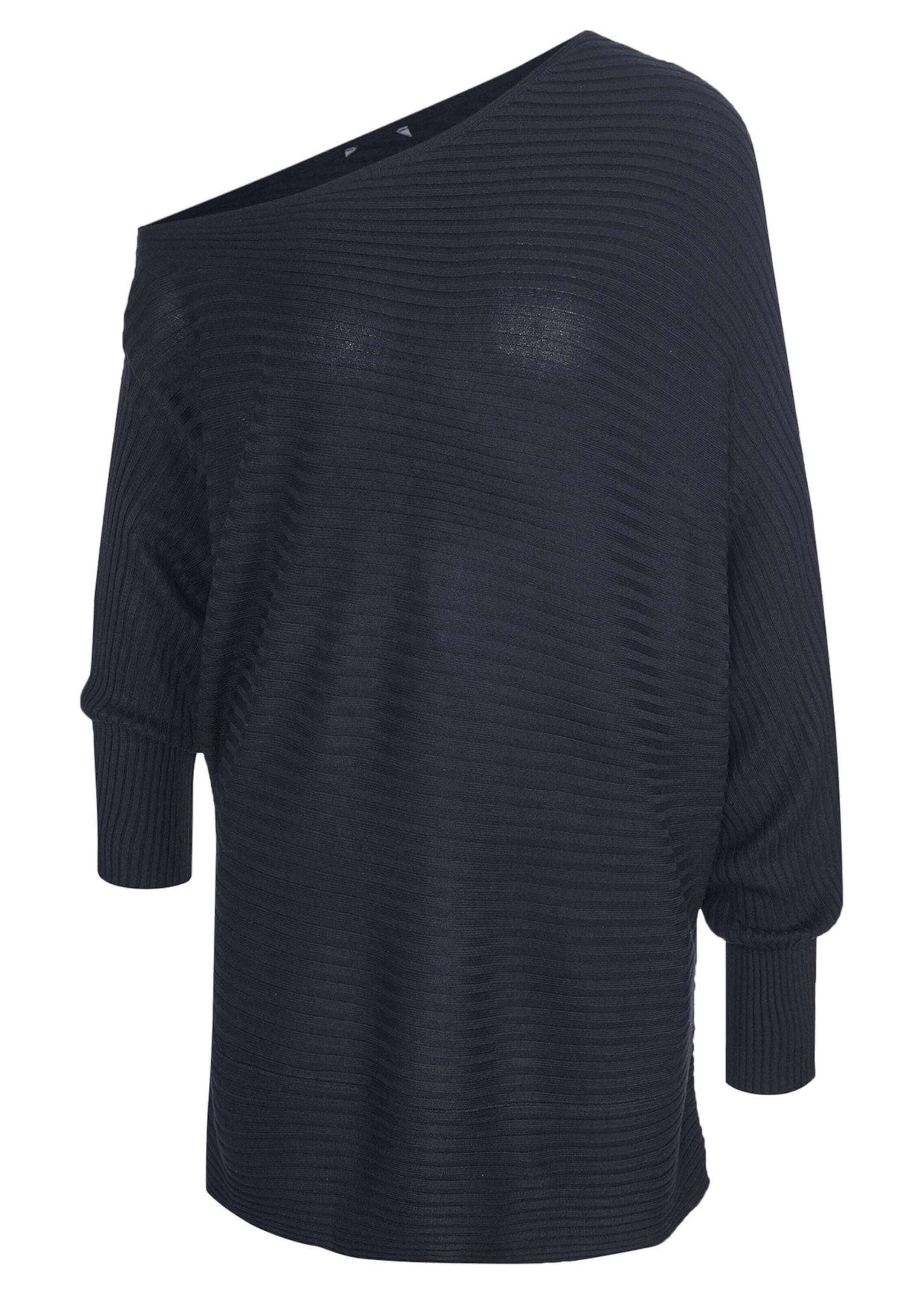 Longpullover ALBA MODA "Pullover Pullover", Damen, Gr. 44, blau (marine), Obermaterial: 50% Polyacryl PAN. 50% Viskose CV., Pullover Longpullover