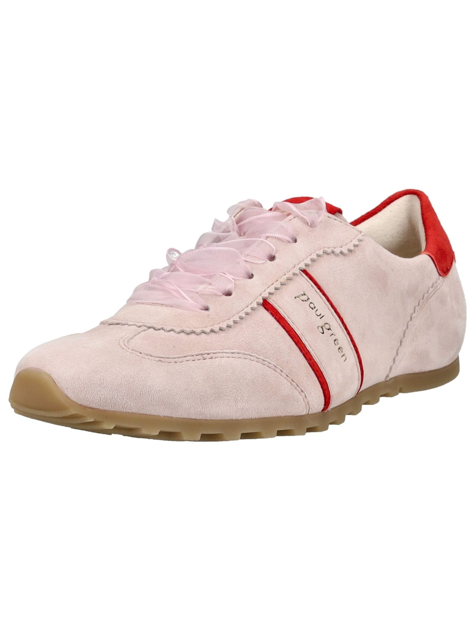 Sneaker PAUL GREEN "Paul Green Sneaker Leder/Textil", Damen, Gr. 41, rosa, Leder, Textil, Schuhe Sneaker