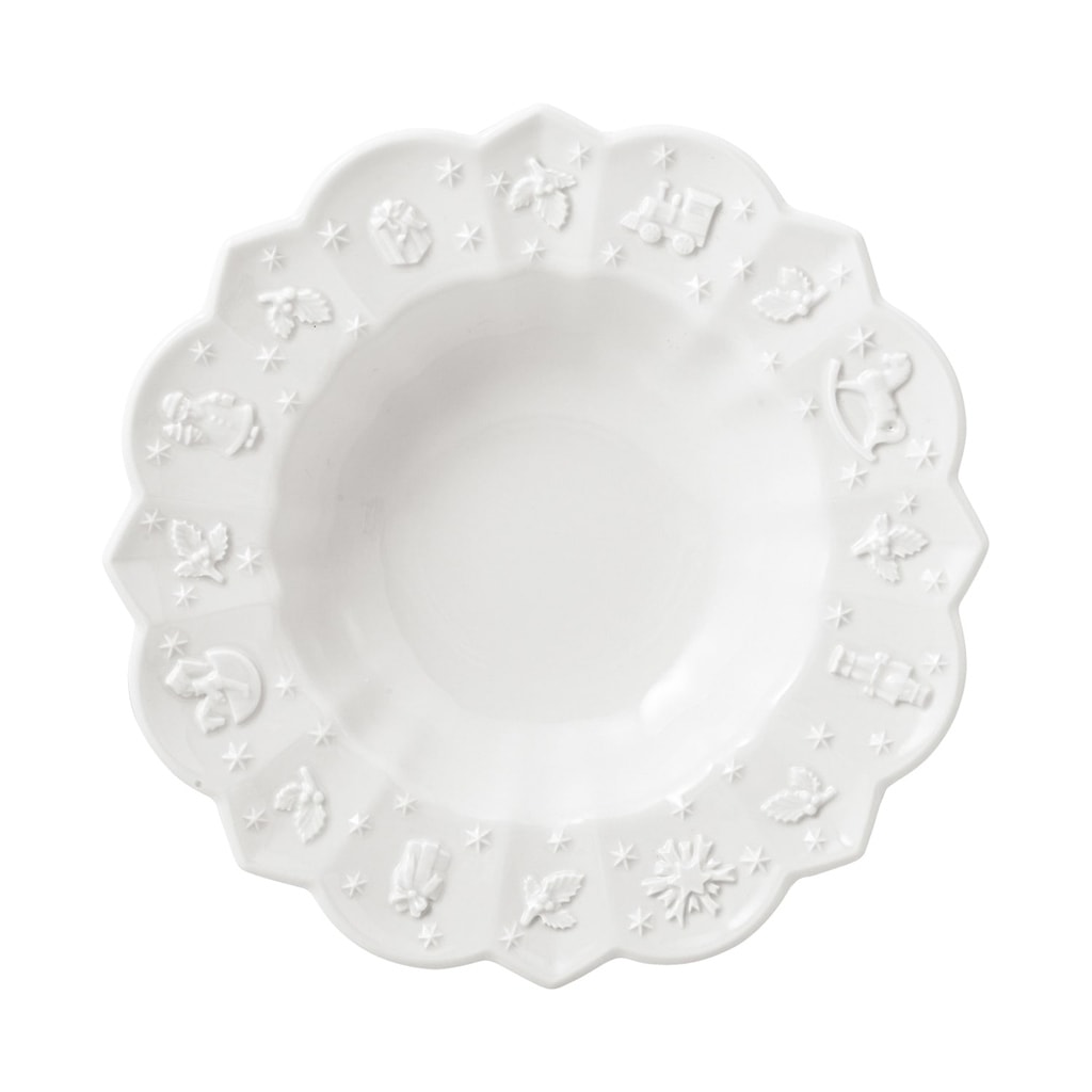 Suppenteller VILLEROY & BOCH "Suppenteller Toy's Delight Royal Classic ø 23,2 cm weiß", weiß, L:23,2cm, Speiseteller Image