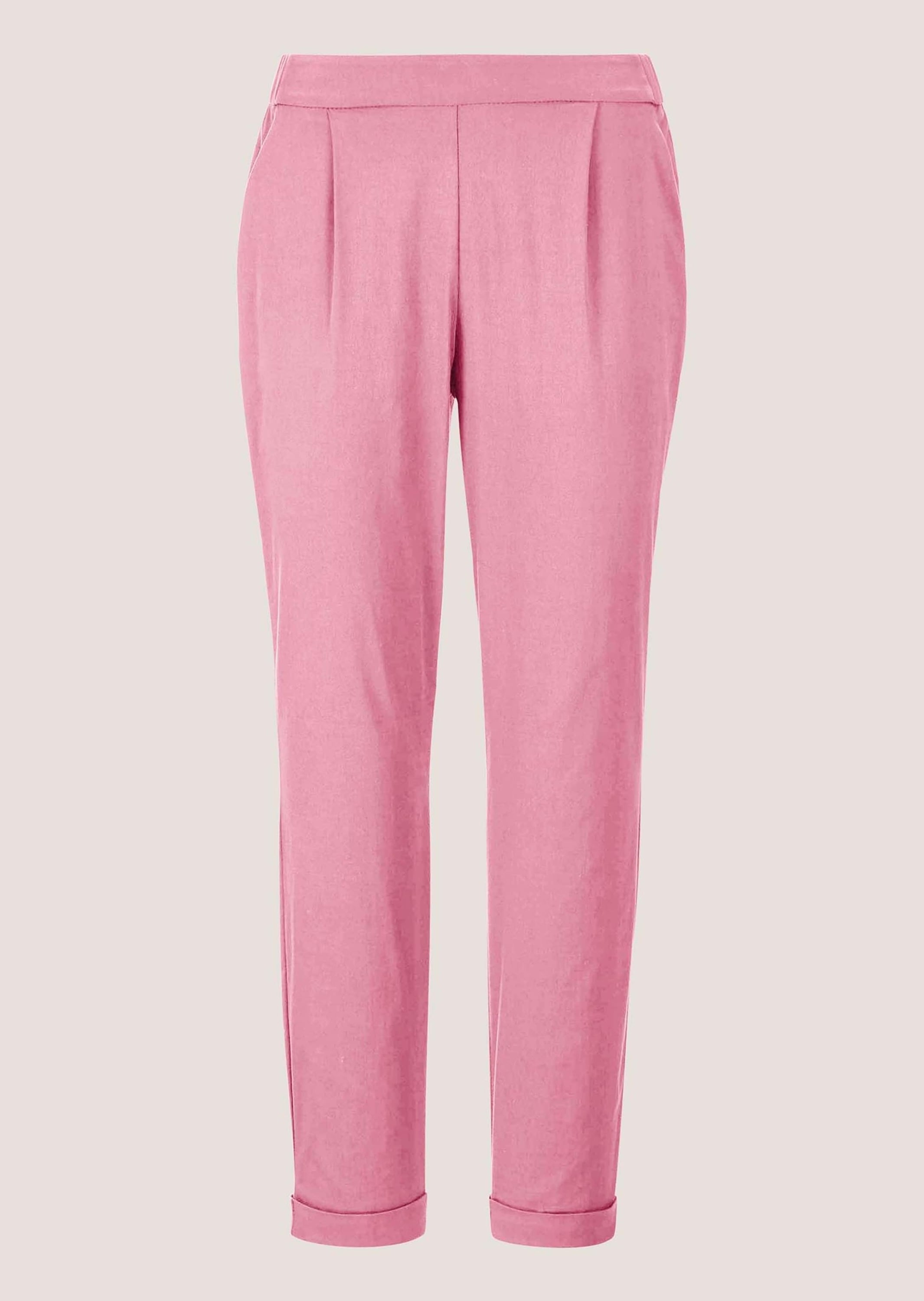 7/8-Hose MADELEINE "Hose 7/8-Hose zum Schlüpfen", Damen, Gr. 19, N + K Gr, rosa (himbeersorbet), Obermaterial: 80% Baumwolle CO. 18% Polyamid PA. 2% Elasthan EL., Hosen 7/8-Hose