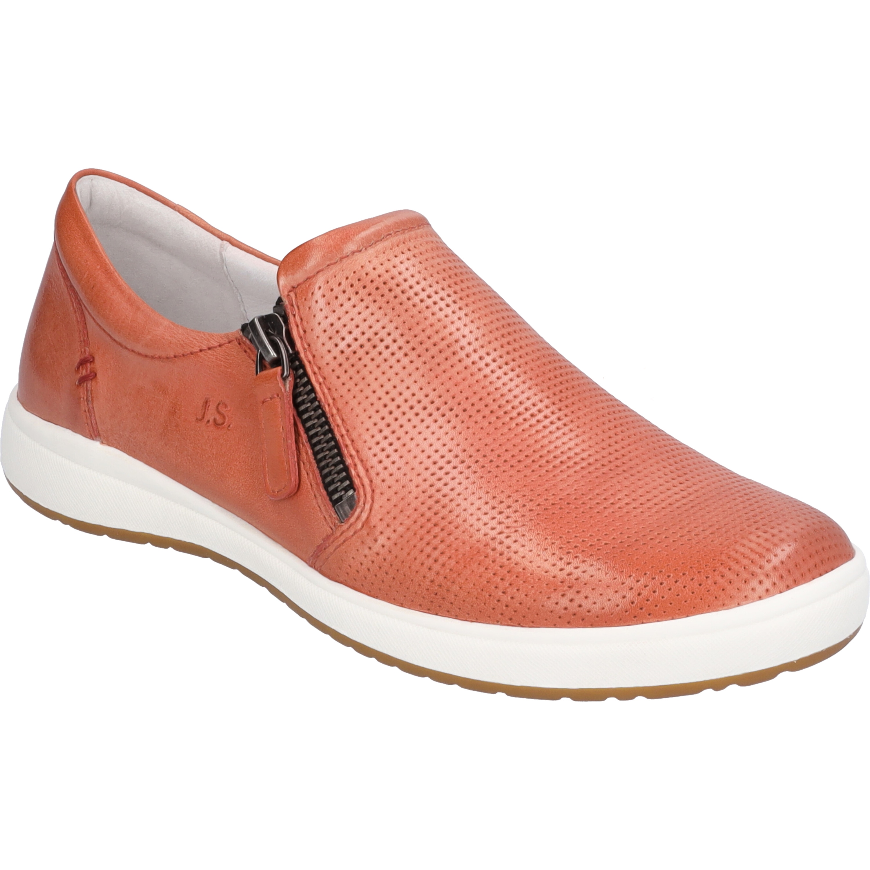 Slipper JOSEF SEIBEL "Caren 22, lachs", Damen, Gr. 40, orange (lachs), Obermaterial: 100% Rindsleder Leather cow., Schuhe Slipper