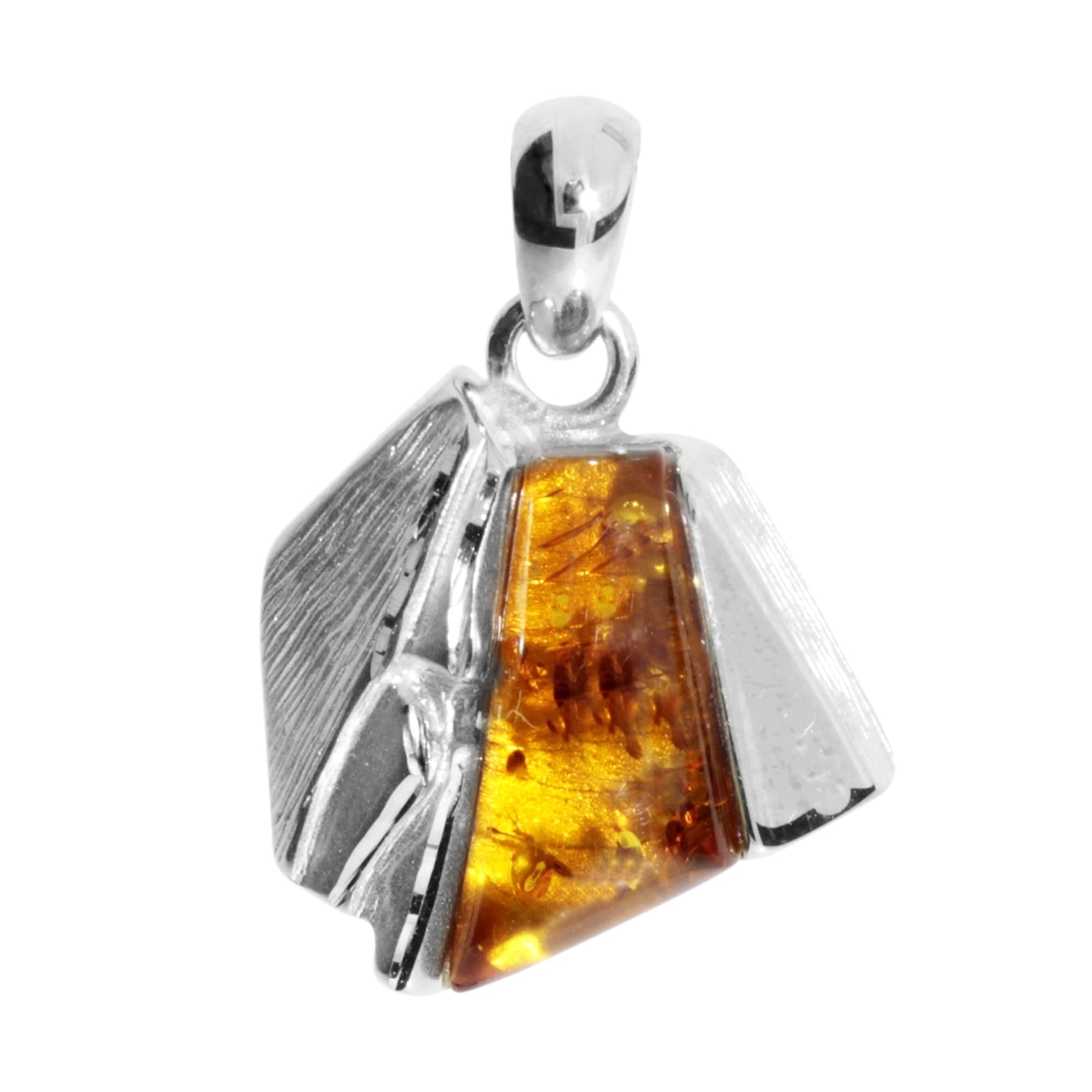 Kettenanhänger OSTSEE-SCHMUCK "- Mette - Silber 925/000 - Bernstein" Gr. 25, silber (silber 925, silberfarben, weiß), Schmuckanhänger, Damen, Silber 925 (Sterlingsilber), Kettenanhänger