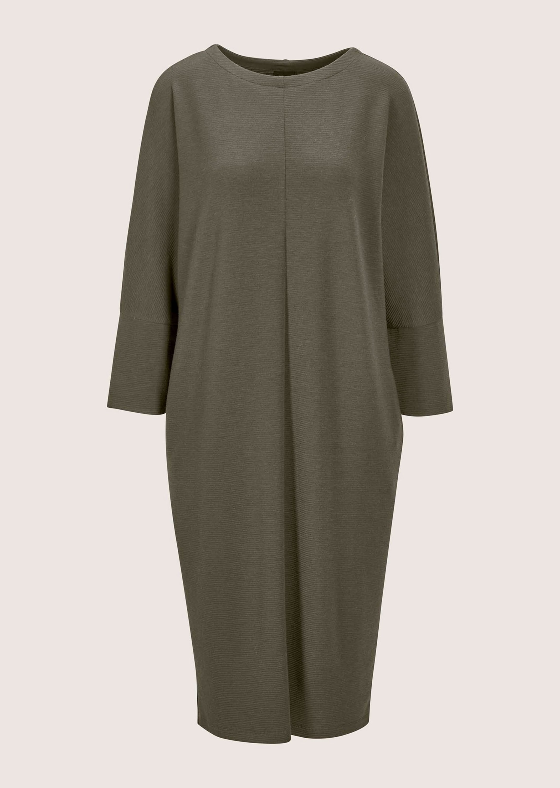 Sommerkleid MADELEINE "Kleid Elegantes Kleid mit Fledermausärmeln", Damen, Gr. 34, N-Gr, grün (khaki), Obermaterial: 75% Polyester PES. 20% Viskose CV. 5% Elasthan EL., Kleider Sommerkleid