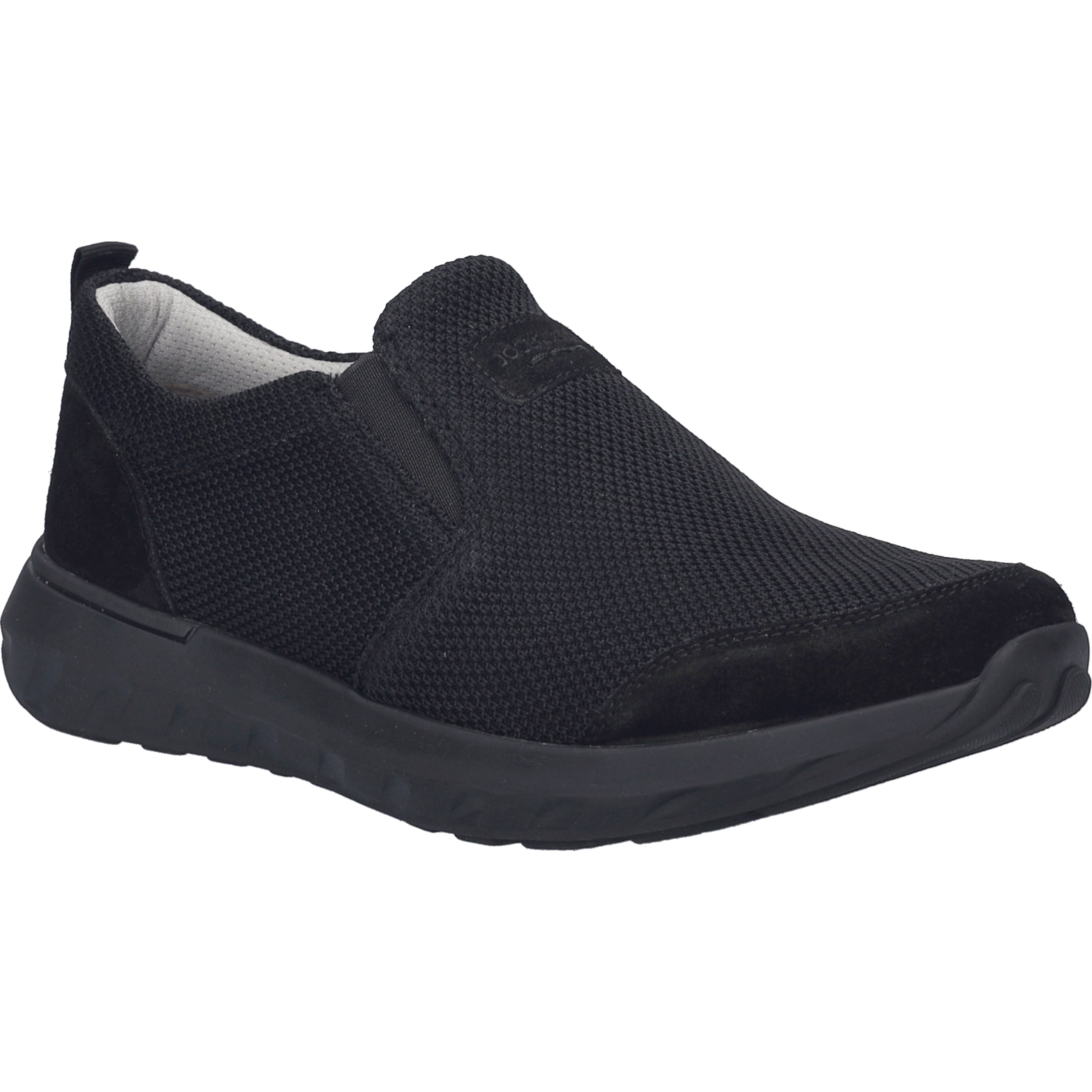 Sneaker JOSEF SEIBEL "Cameron 13, black-black", Herren, Gr. 44, schwarz (schwarz, schwarz), Obermaterial: 80% Rindsleder Leather cow. 20% Textilmaterial TEXMAT., Schuhe Sneaker