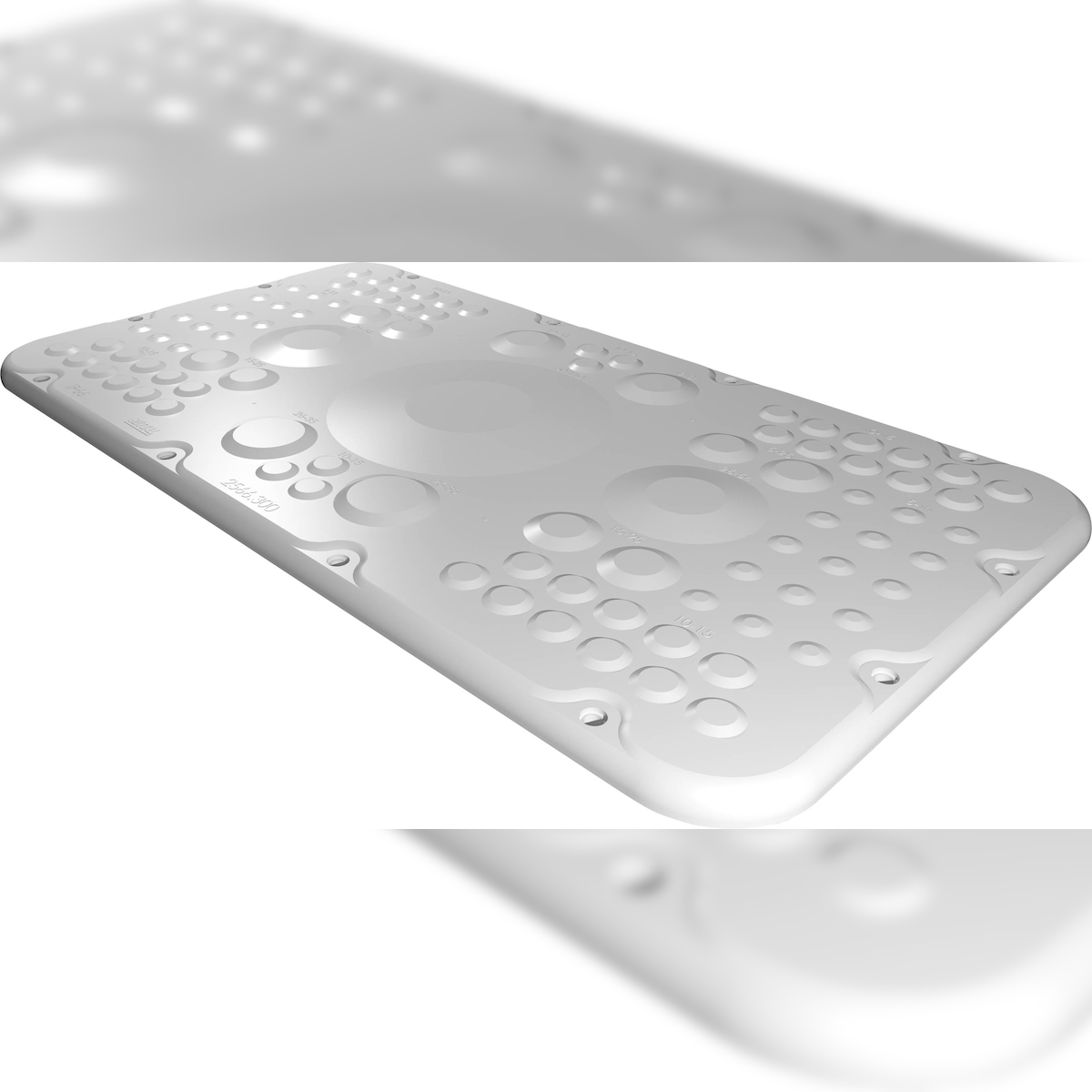 Rittal AX 2566.300 Flanschplatte (L x B) 221 mm x 401 mm Kunststoff Grau 1 St. 2566300 Image