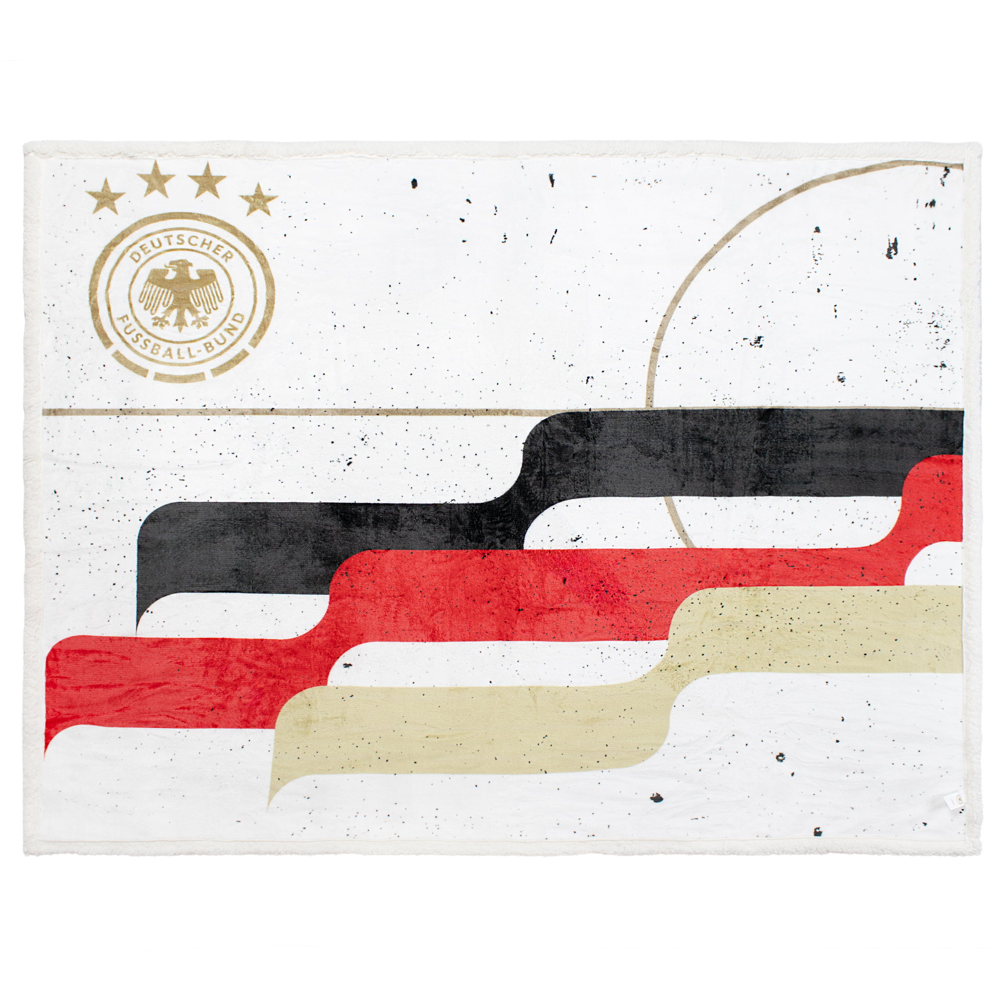 DFB Fantastic 100 % recycelte Flanell-Sherpa-Fleecedecke Image