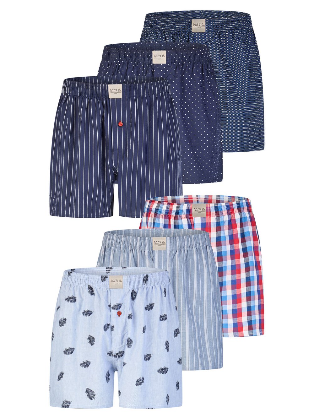 Phil & Co. Berlin Boxer Herren mehrfarbig, M Image