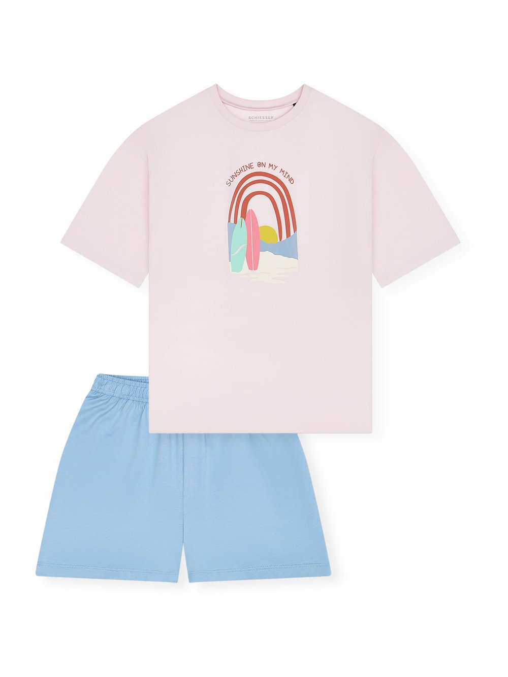 Schiesser Pyjama Mädchen rosa, 176 Image