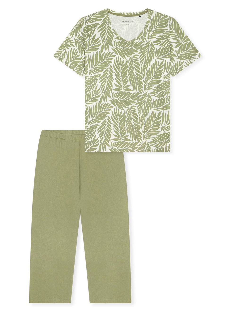 Schiesser Pyjama Damen grün, 38 Image