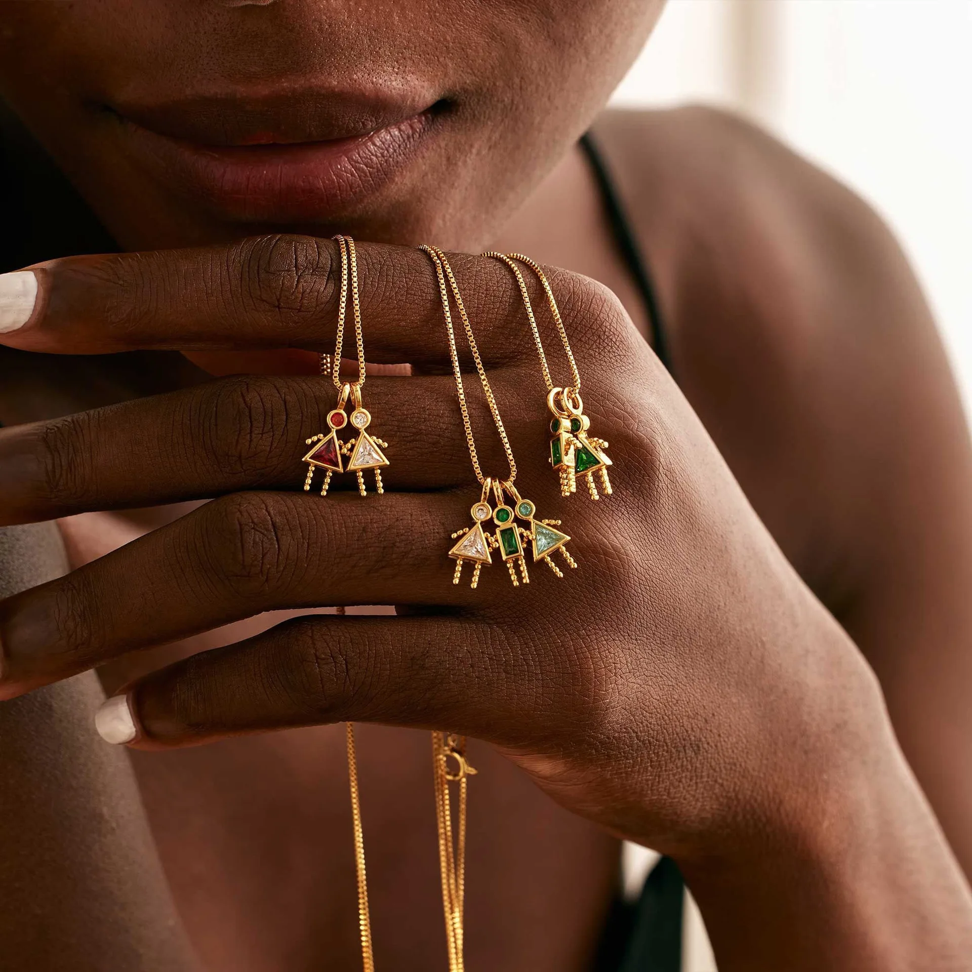 Ciondoli Collana con ciondolo zircone Collana per ragazzi e ragazze Ciondolo Accessori fai da te Collana per uomini e donne Colori Fascino Regalo per la mamma