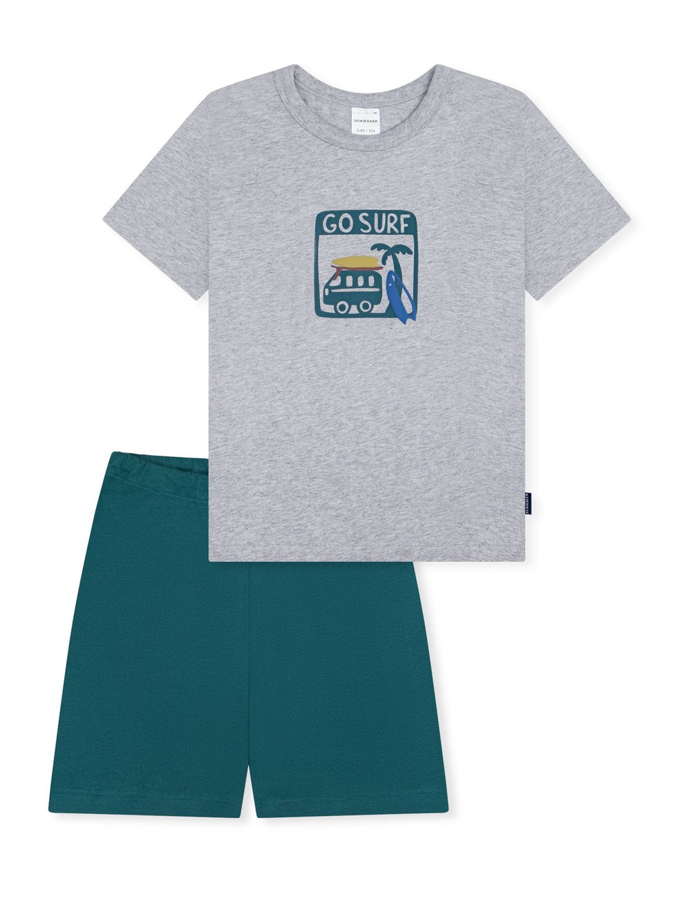 Schiesser Pyjama Jungen grau, 128 Image