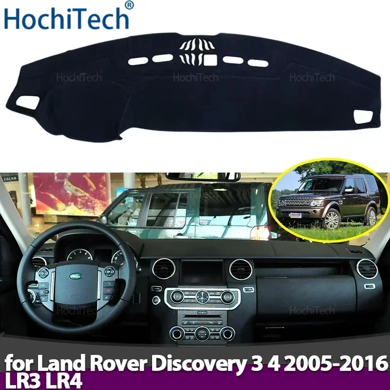 Copertura del cruscotto dell'auto Evitare la luce Pad Cruscotto Zerbino Caso Tappeti per Land Rover Discovery 3 4 2005-2016 LR3 LR4
