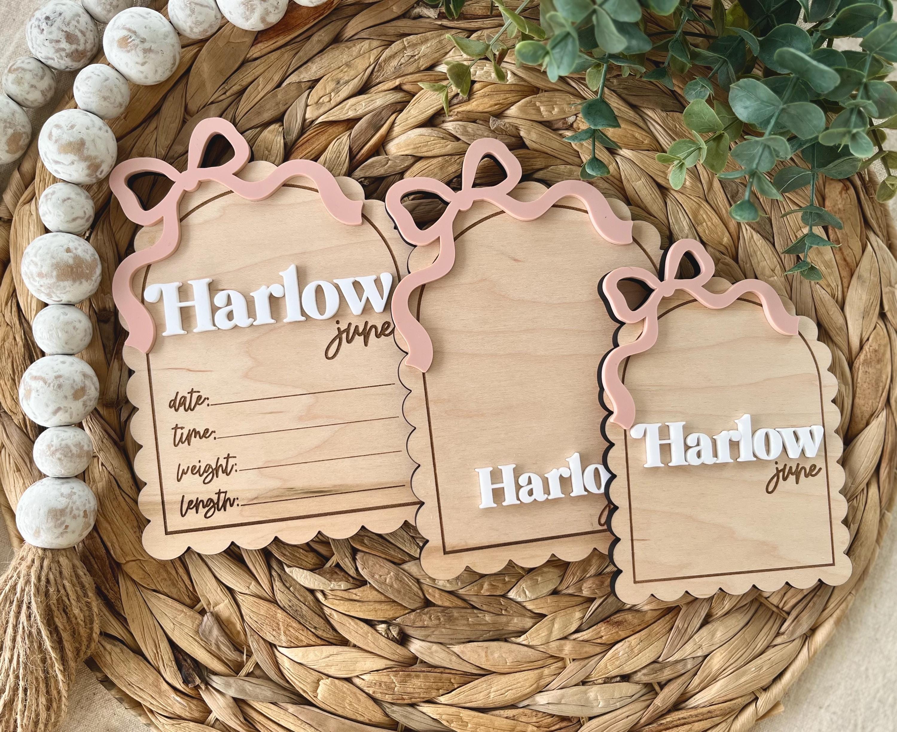 Statistiche di nascita, Annuncio del nome, Annuncio di nascita, Targa con nome, Targa con nome del bambino, Bambina, Neonato, Ospedale, Targa con nome